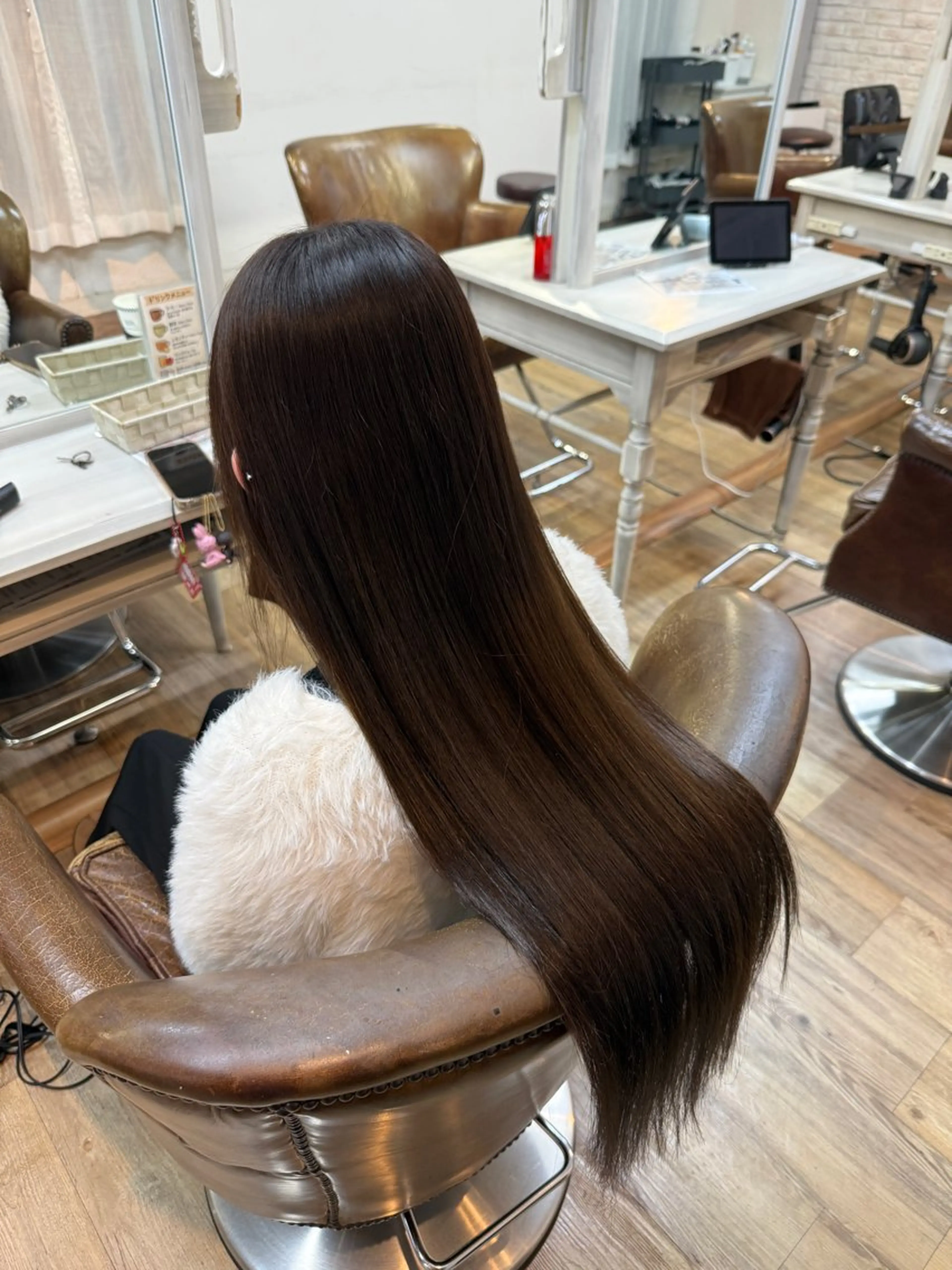 ロング パーマ Afinar  乃空（ノア）のヘアスタイル