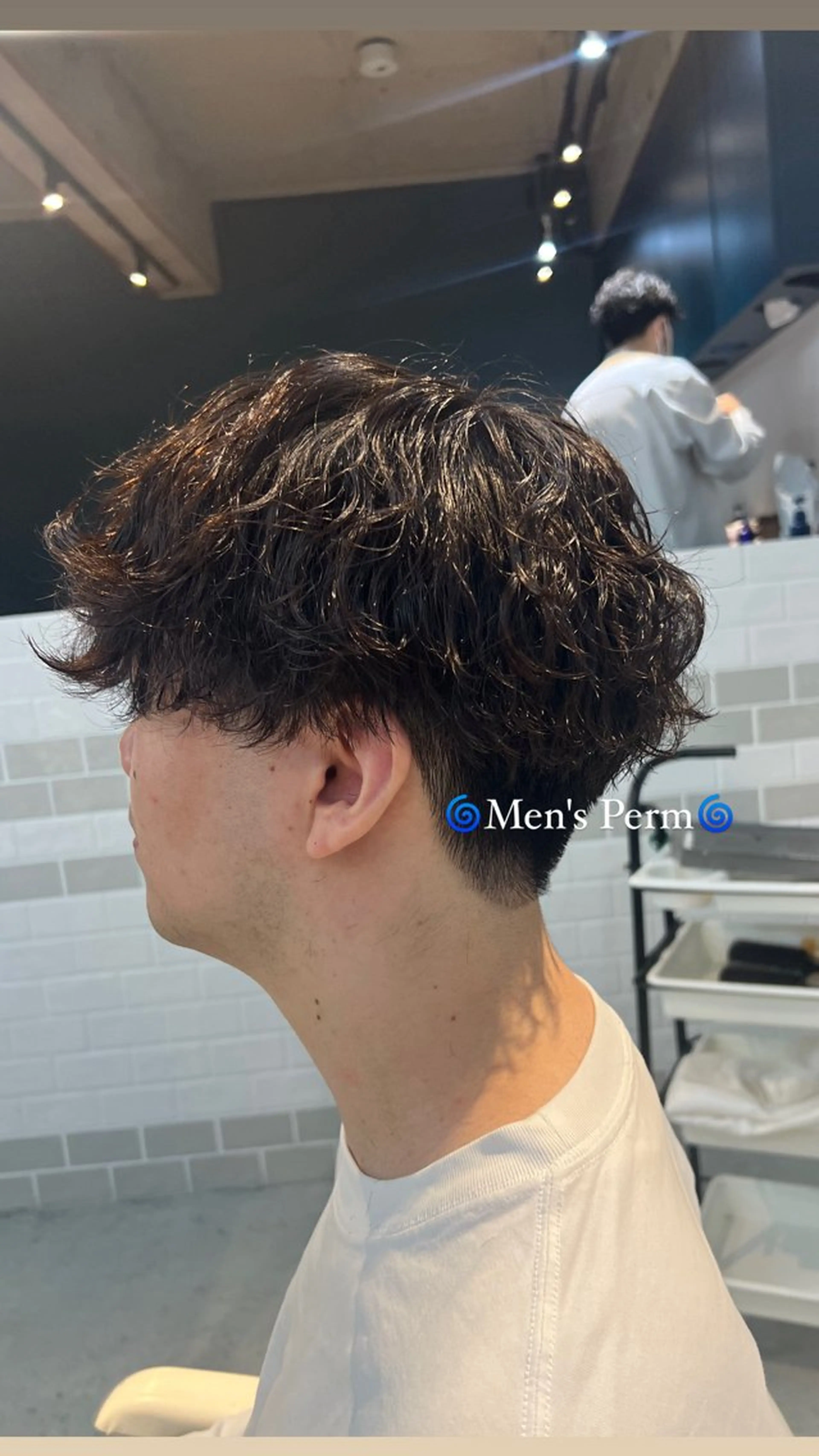 ショート カラー メンズ メンズパーマ 波巻きパーマ 🦄Rena 🦄のヘアスタイル