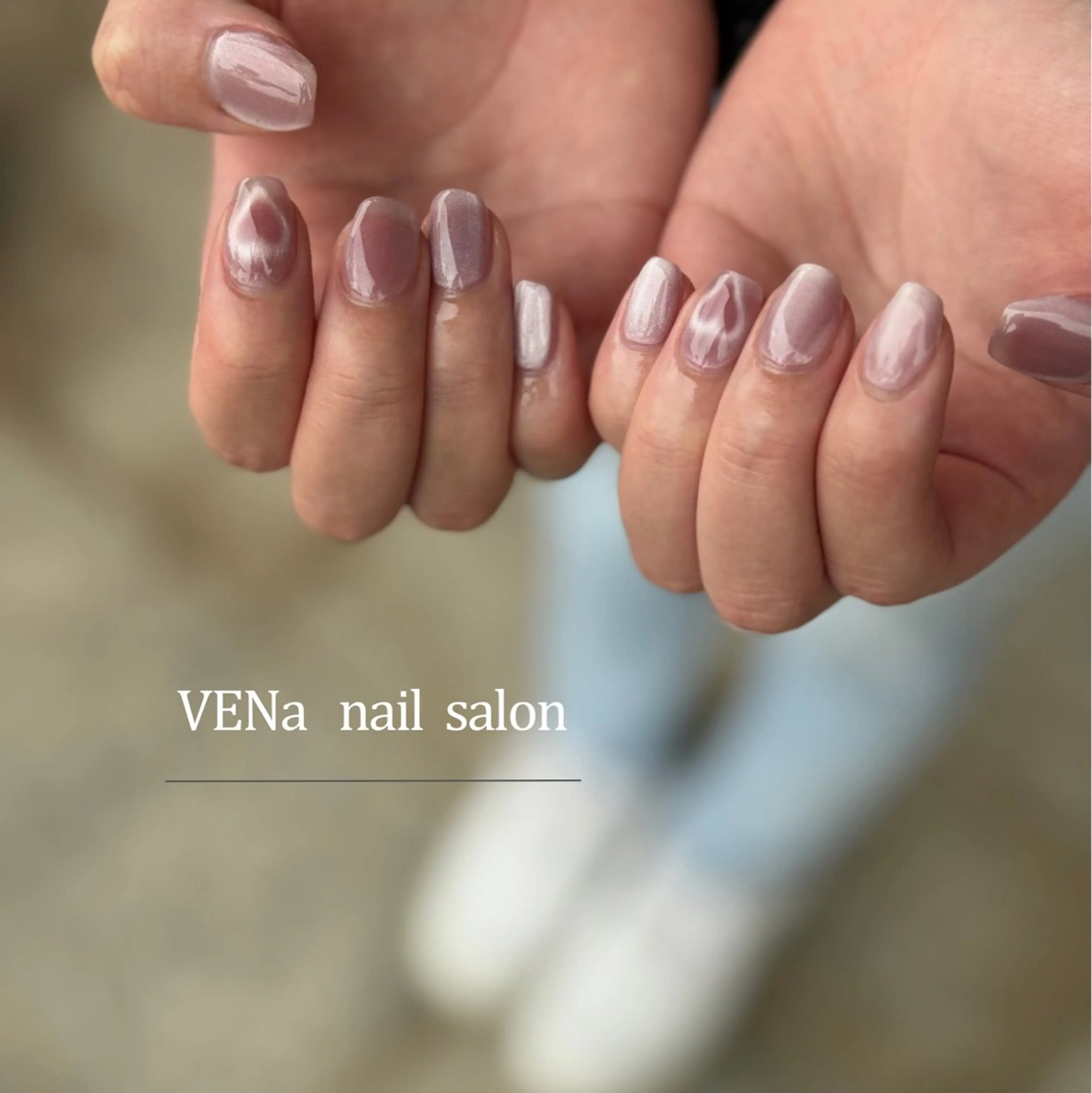 ネイル オーロラネイル フラッシュネイル フットネイル フレンチネイル 氷ネイル・うるうるネイル VENa eye＆ nail salonのネイルデザイン