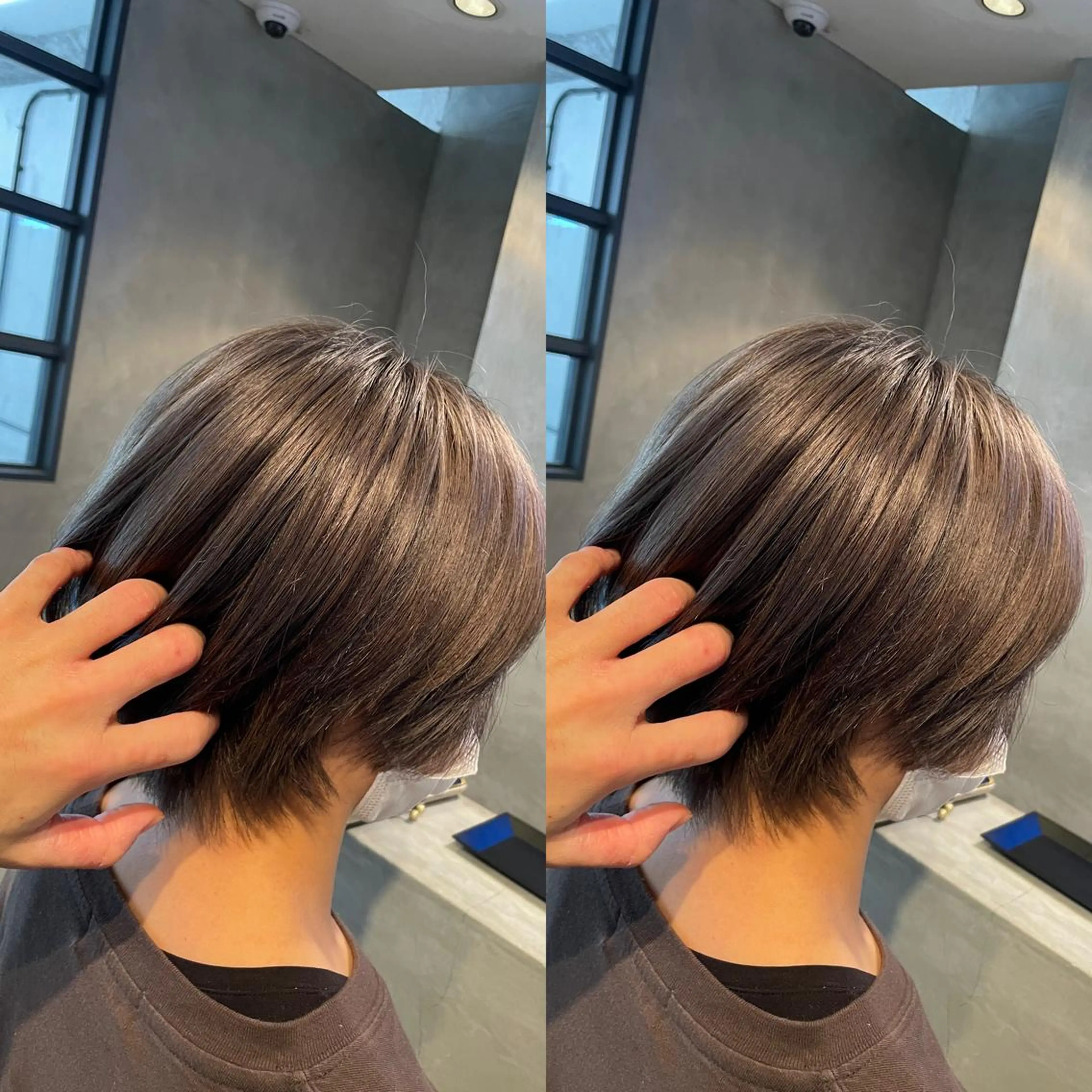 ショート カラー バレイヤージュ レイヤーカット ショートヘア カット ヘアカラー ギャルの革命児 秀斗のヘアスタイル