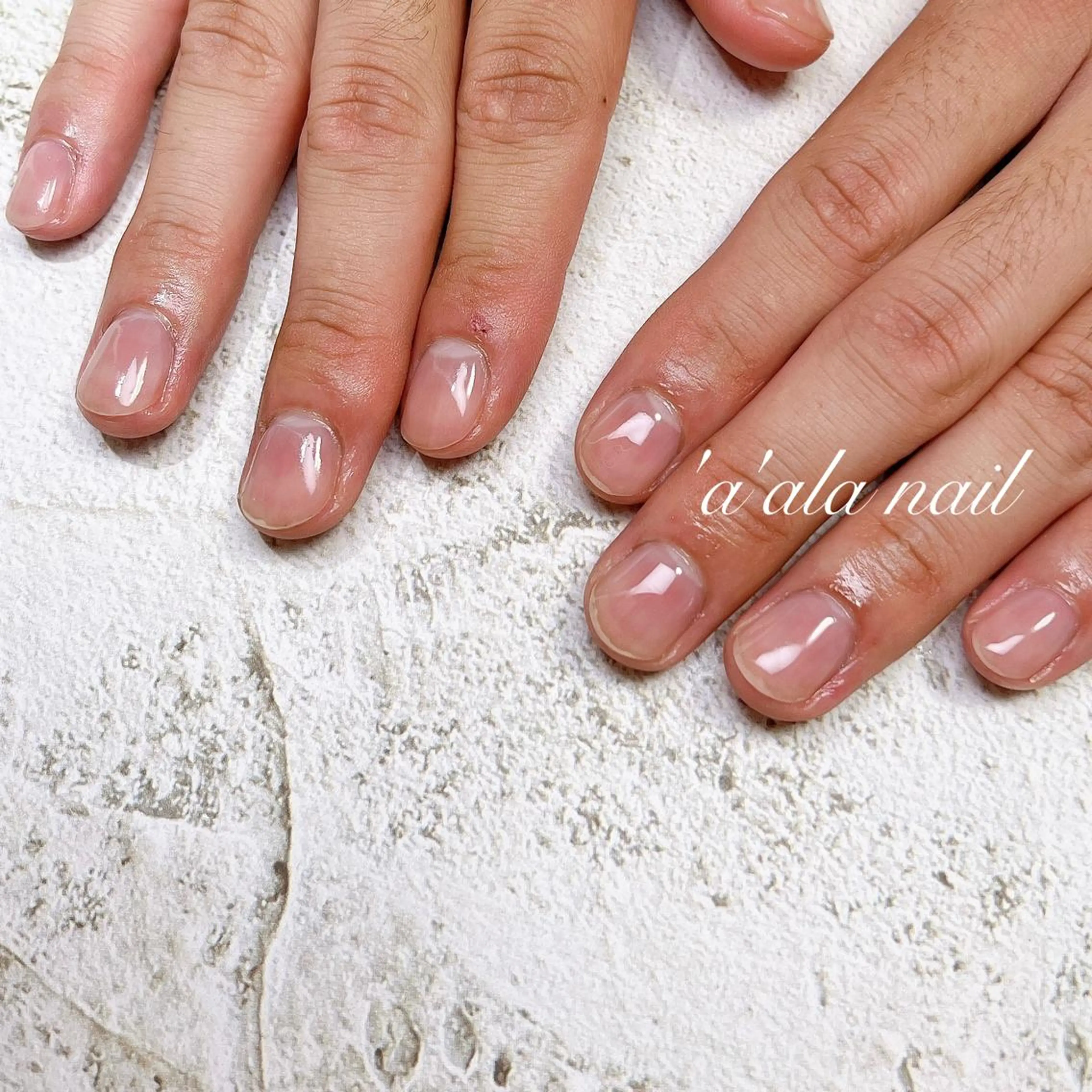 ネイル クリアネイル ジェルネイル メンズネイル 'a'ala nailのネイルデザイン
