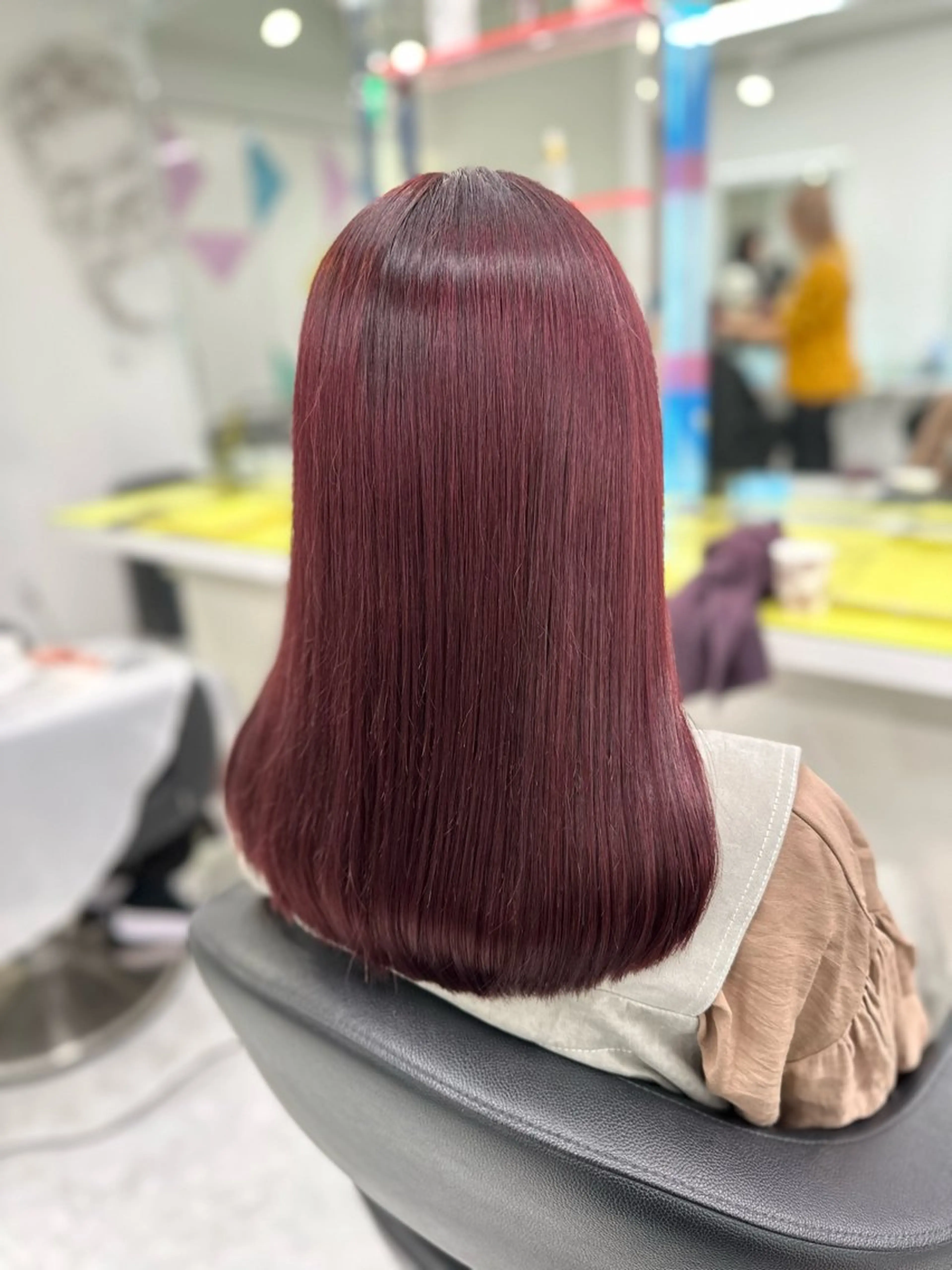 セミロング カラー パーマ 縮毛矯正 ♡ダブルカラー特化♡ miyuのヘアスタイル