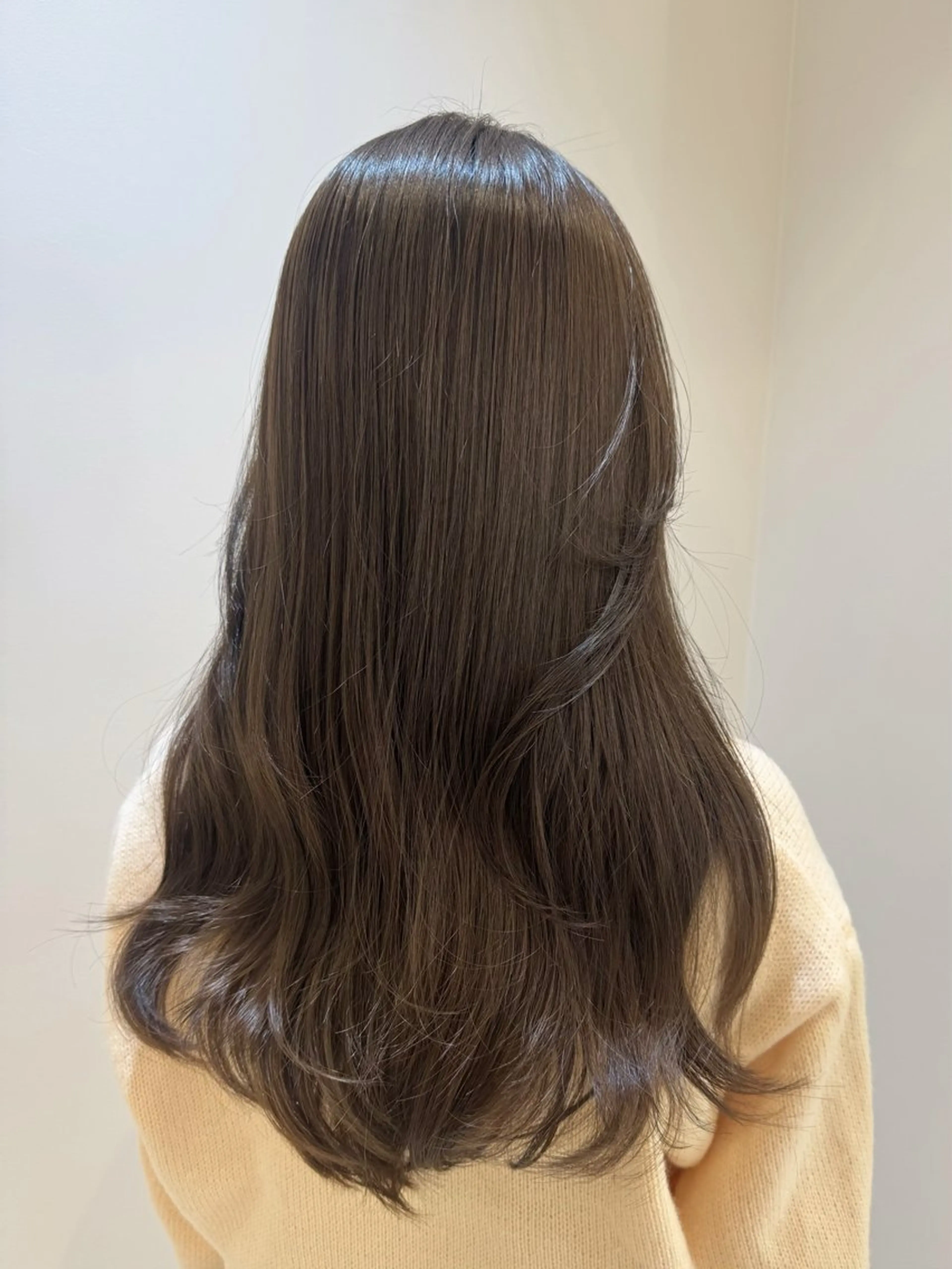 ロング カラー カット ヘアカラー トリートメント ブリーチなしカラー/ 韓国ヘア/モモ/横浜のヘアスタイル