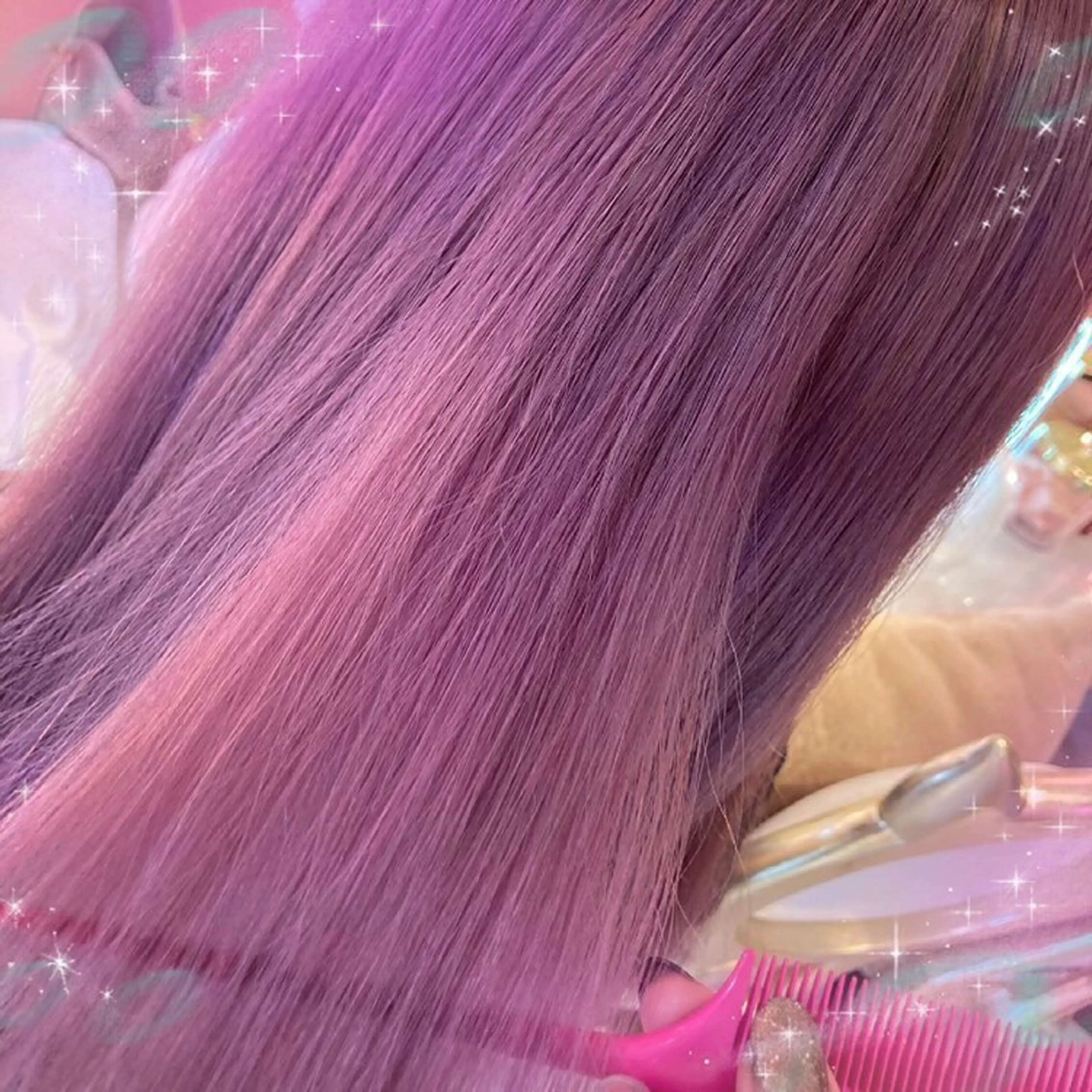 ロング カラー ビューティサロン ミルクのヘアスタイル