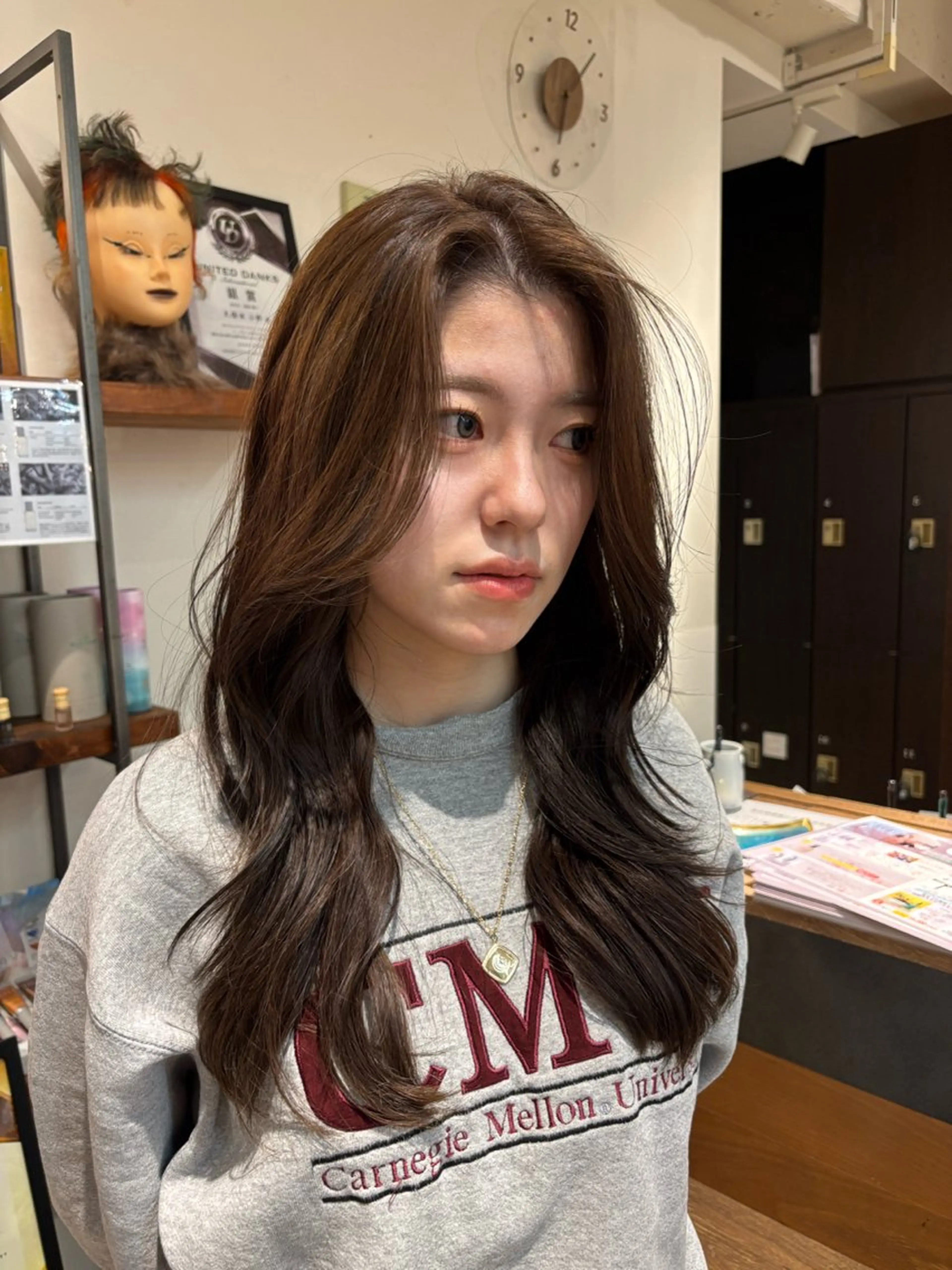 ロング カラー 洛樹 /海外スタイル /フェード/パーマのヘアスタイル