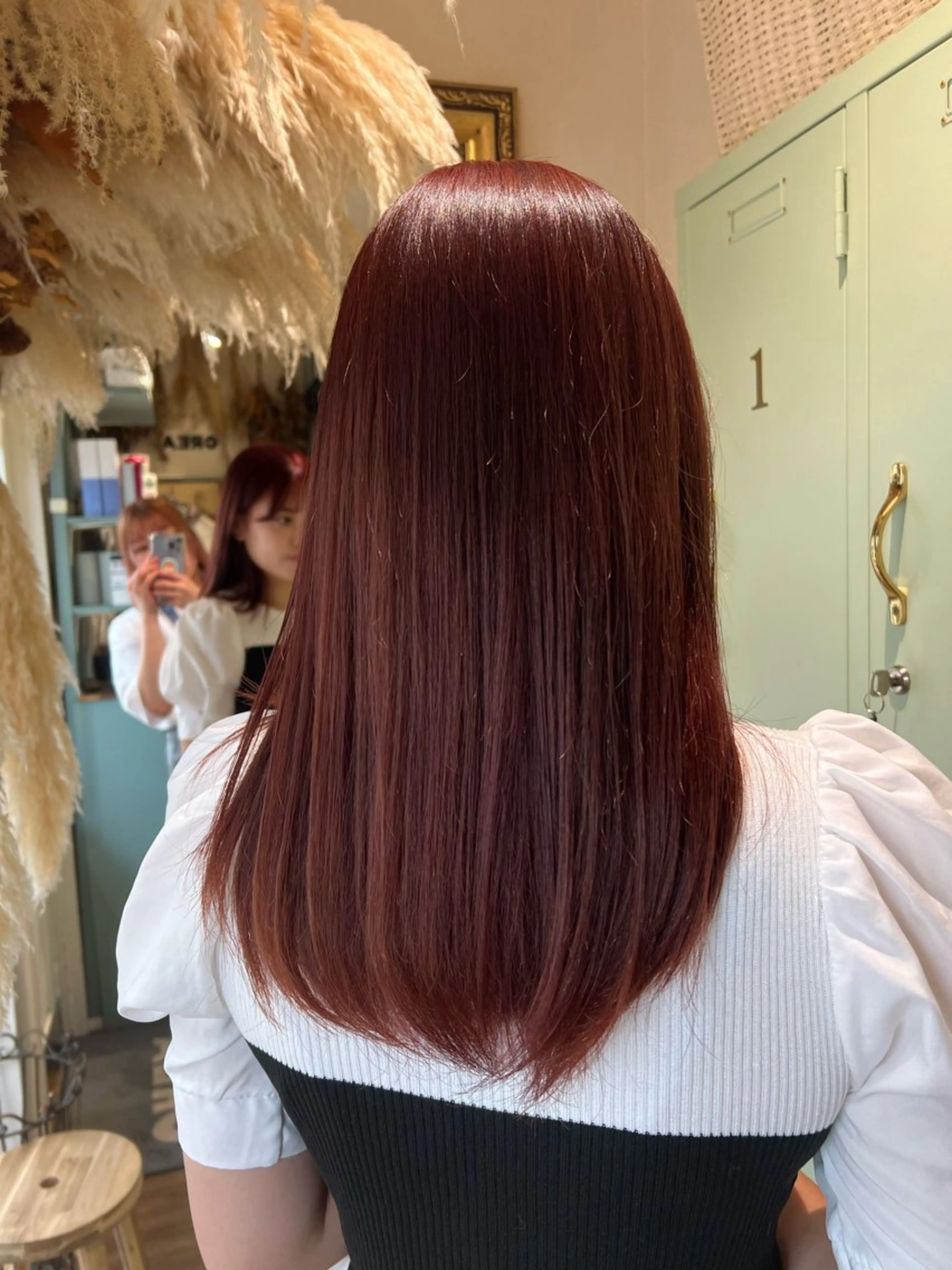 ロング 朝が楽になる艶髪縮毛 ✨中稲明梨のヘアスタイル