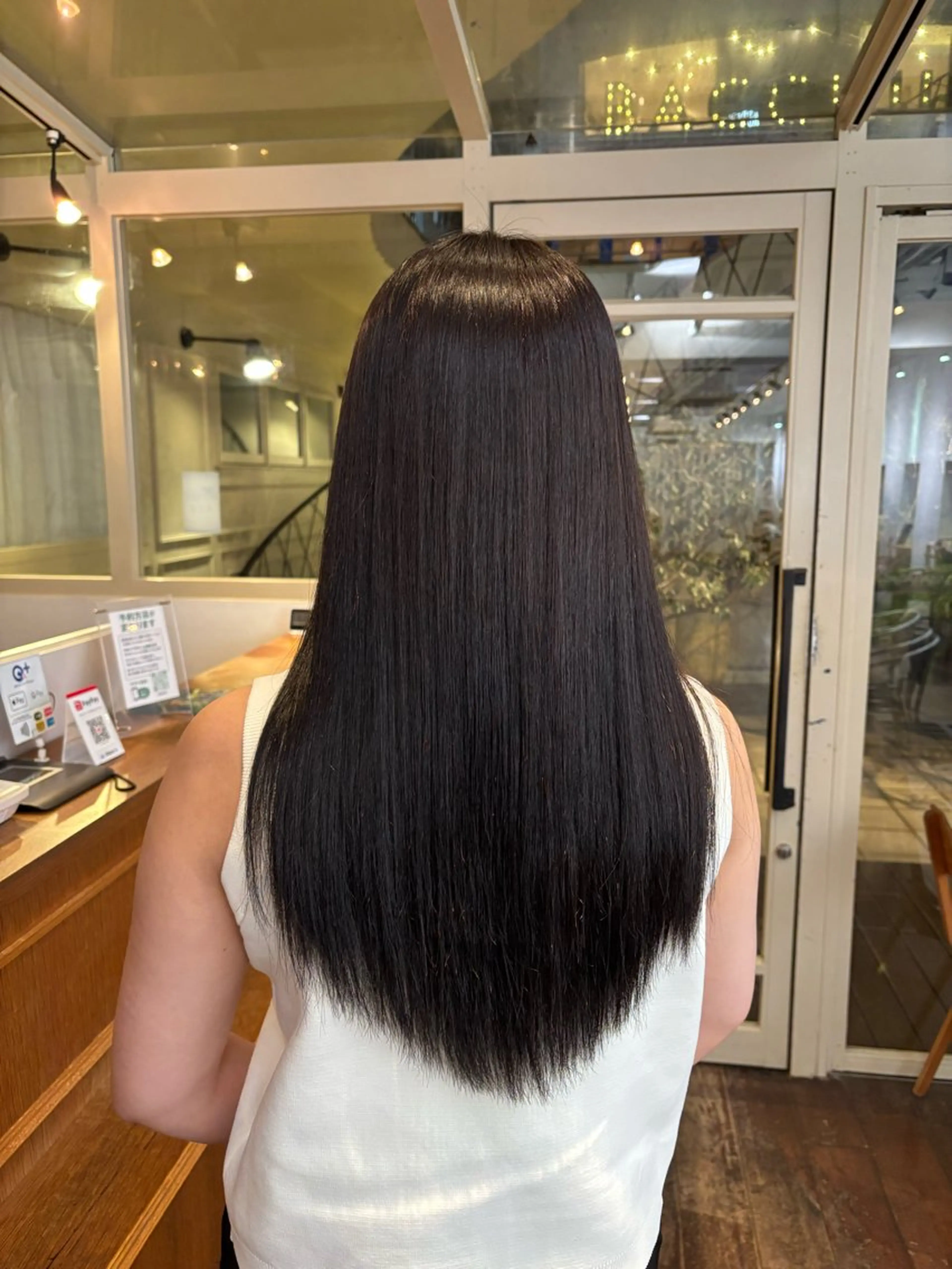 ロング カラー くいた あやなのヘアスタイル