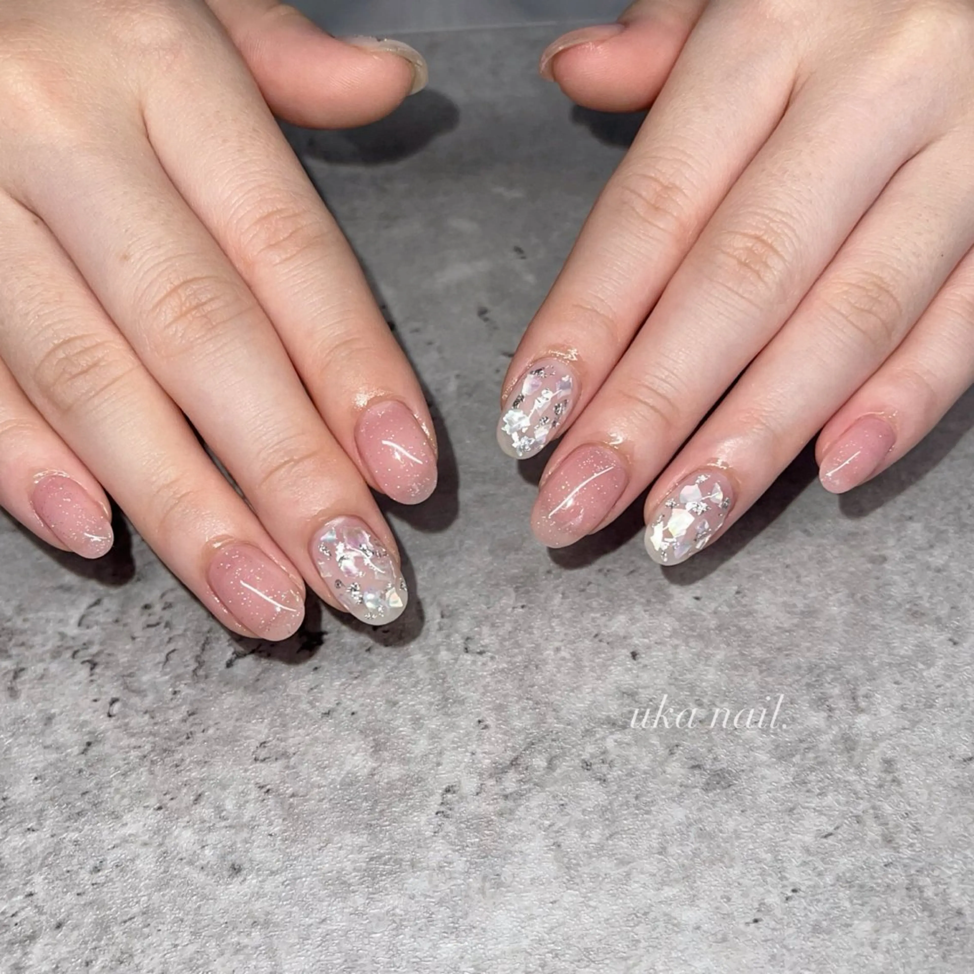 ネイル シンプルネイル ハンドネイル uka nailのネイルデザイン