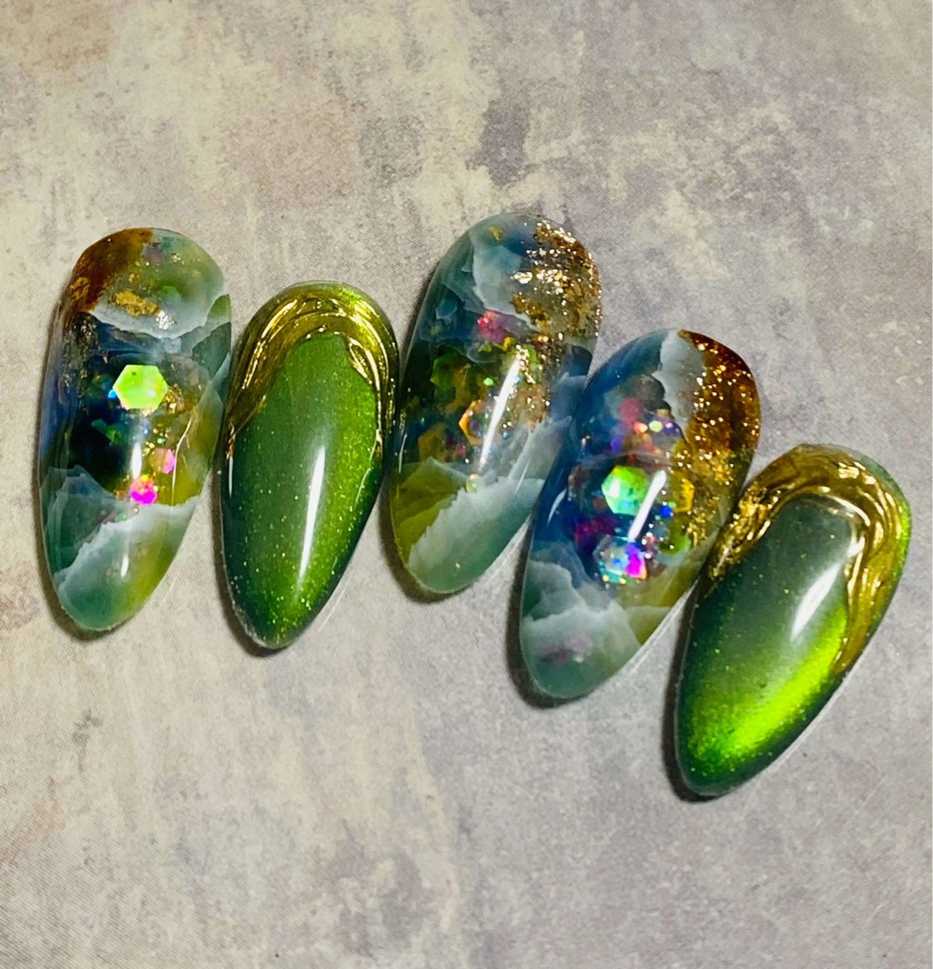 ネイル ハンドネイル 自宅ネイルサロン ♦️nuance♦️のネイルデザイン