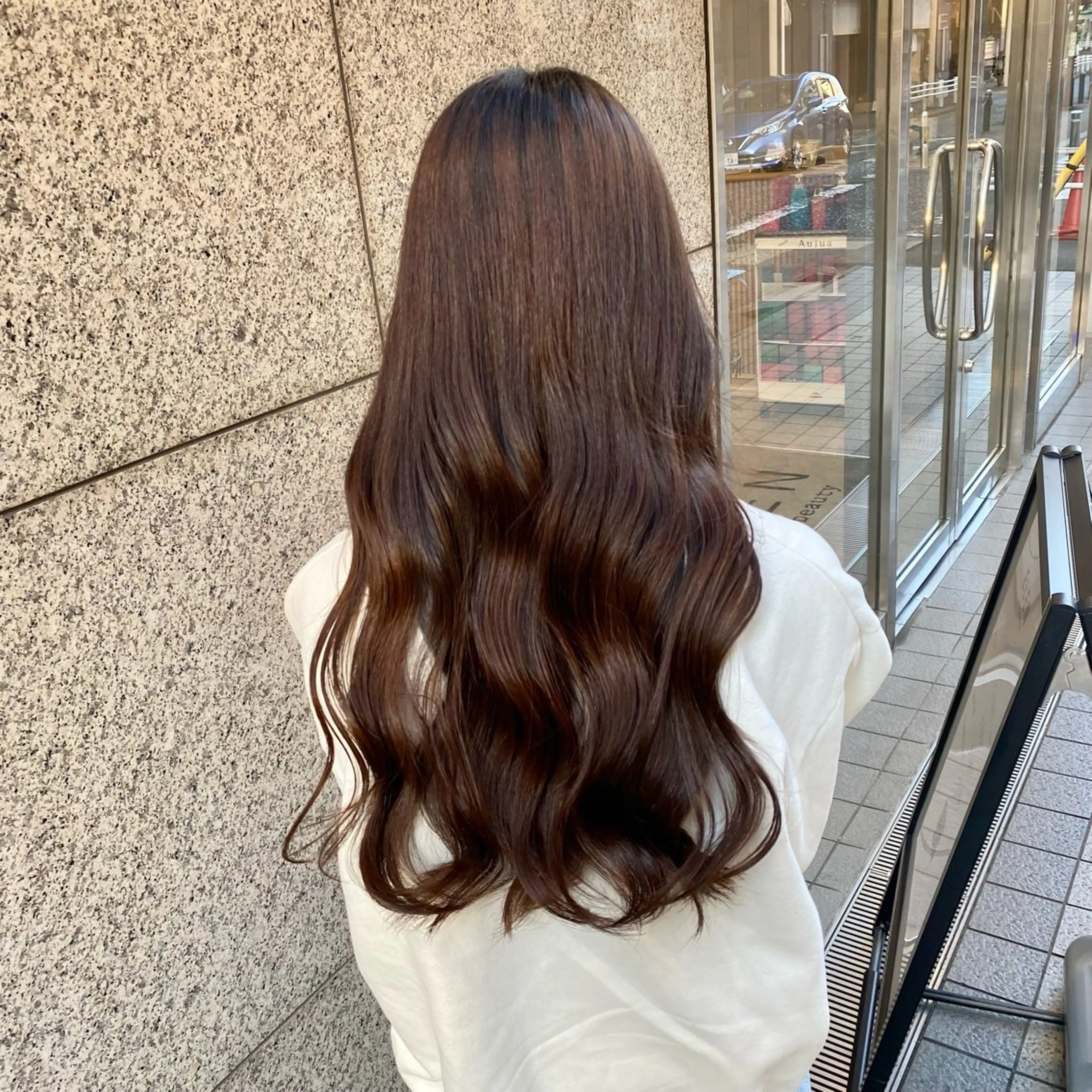 カラー ヘアカラー トリートメント Wカラー┆ブラウン ┆うる艶┆ゆうはのヘアスタイル