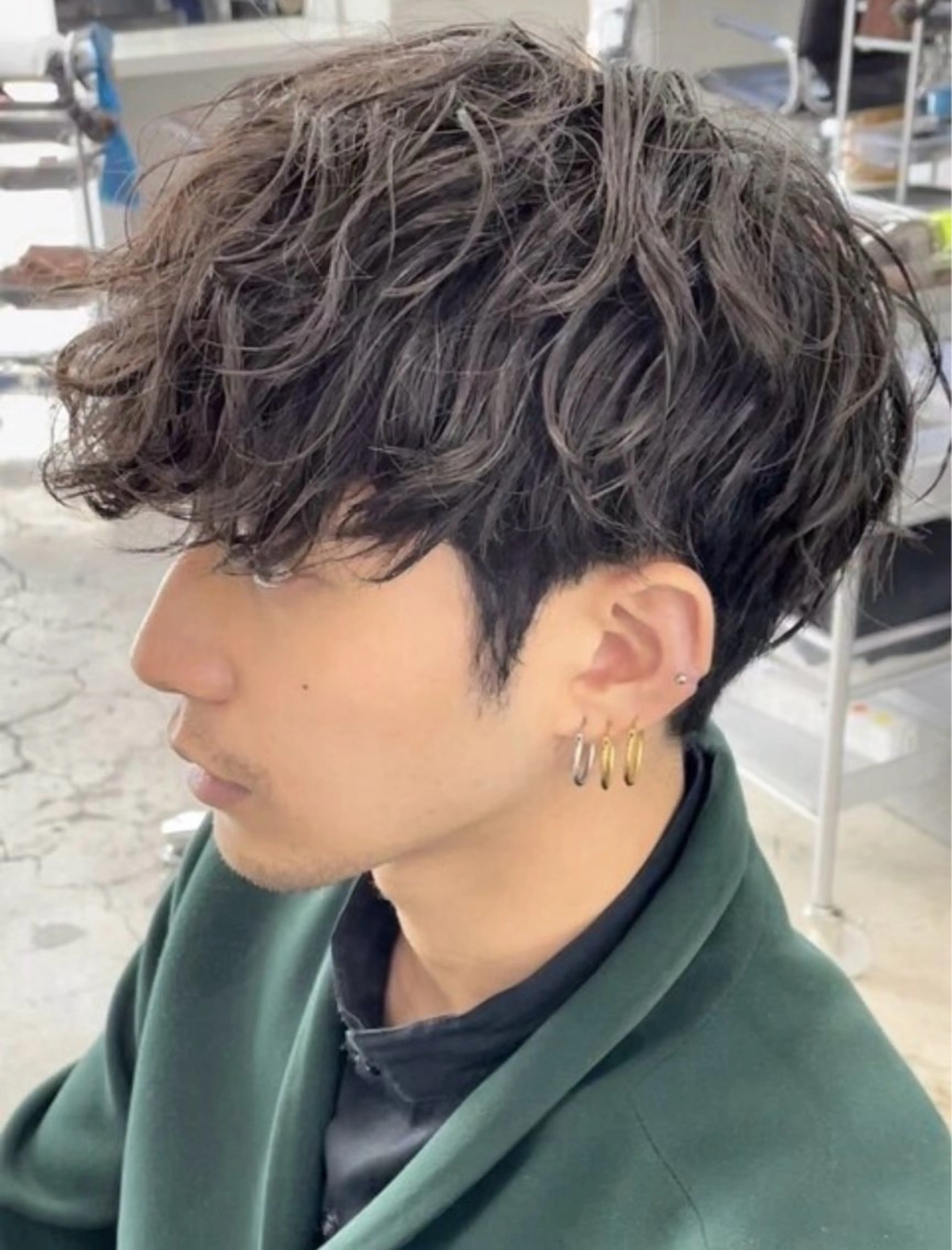 パーマ メンズ カット パーマ 🌀toa/波巻き✨ /メンズパーマ／栄のヘアスタイル