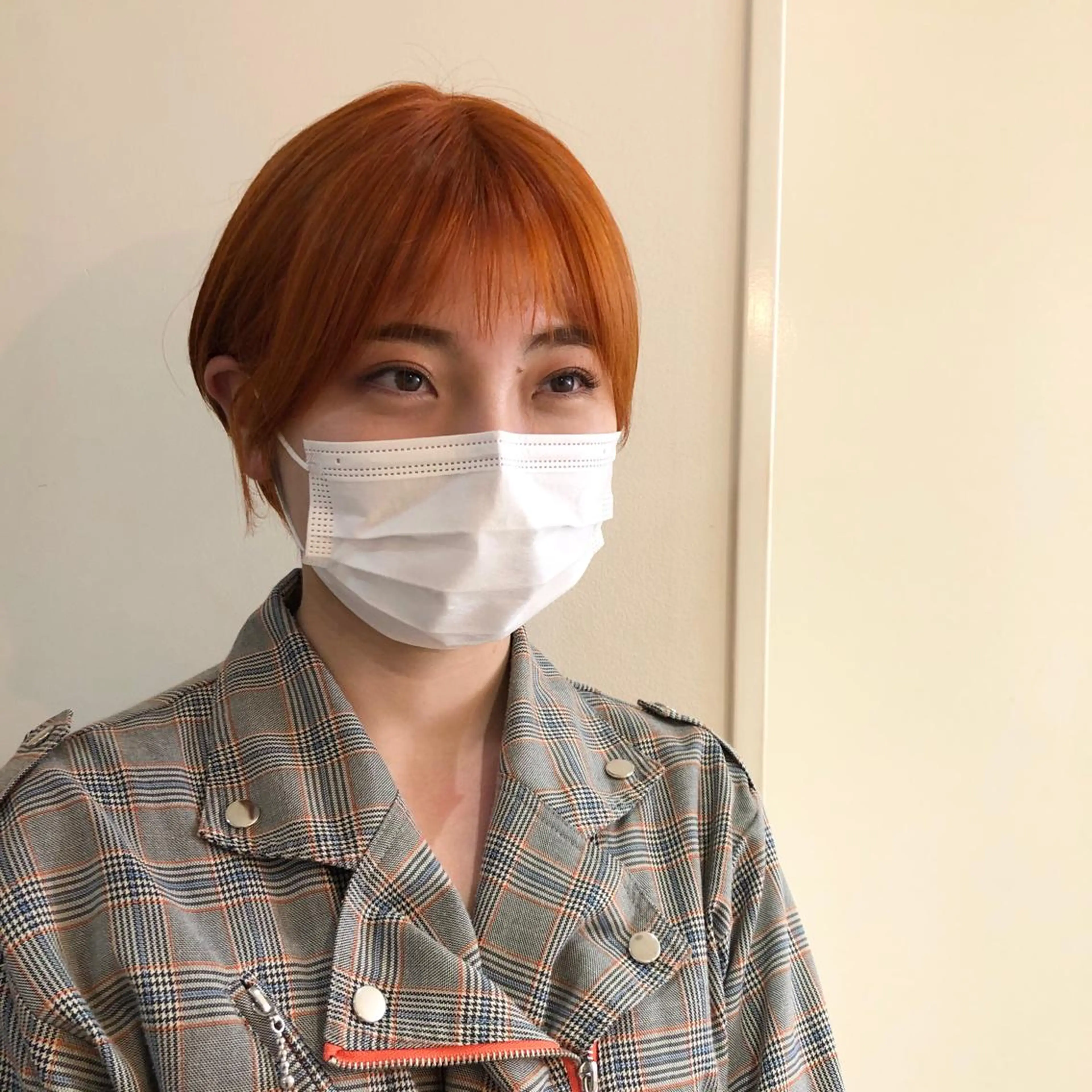 カラー オレンジ ショート/パーマ/ カラー/FUKOのヘアスタイル