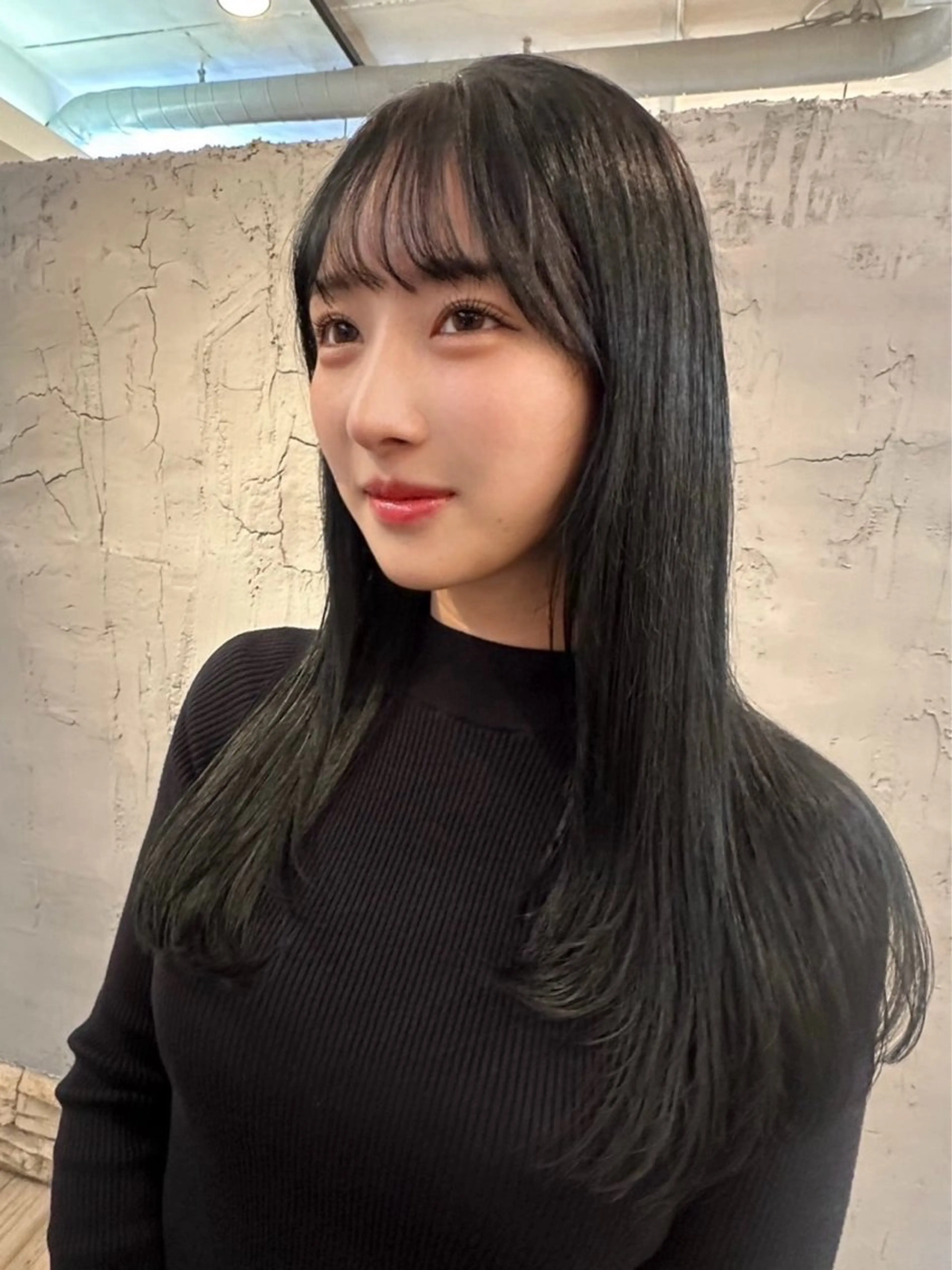 セミロング 顔周りカット レイヤーカット カット ヘアカラー トリートメント sato ayaka ｜透明感カラー🫧のヘアスタイル