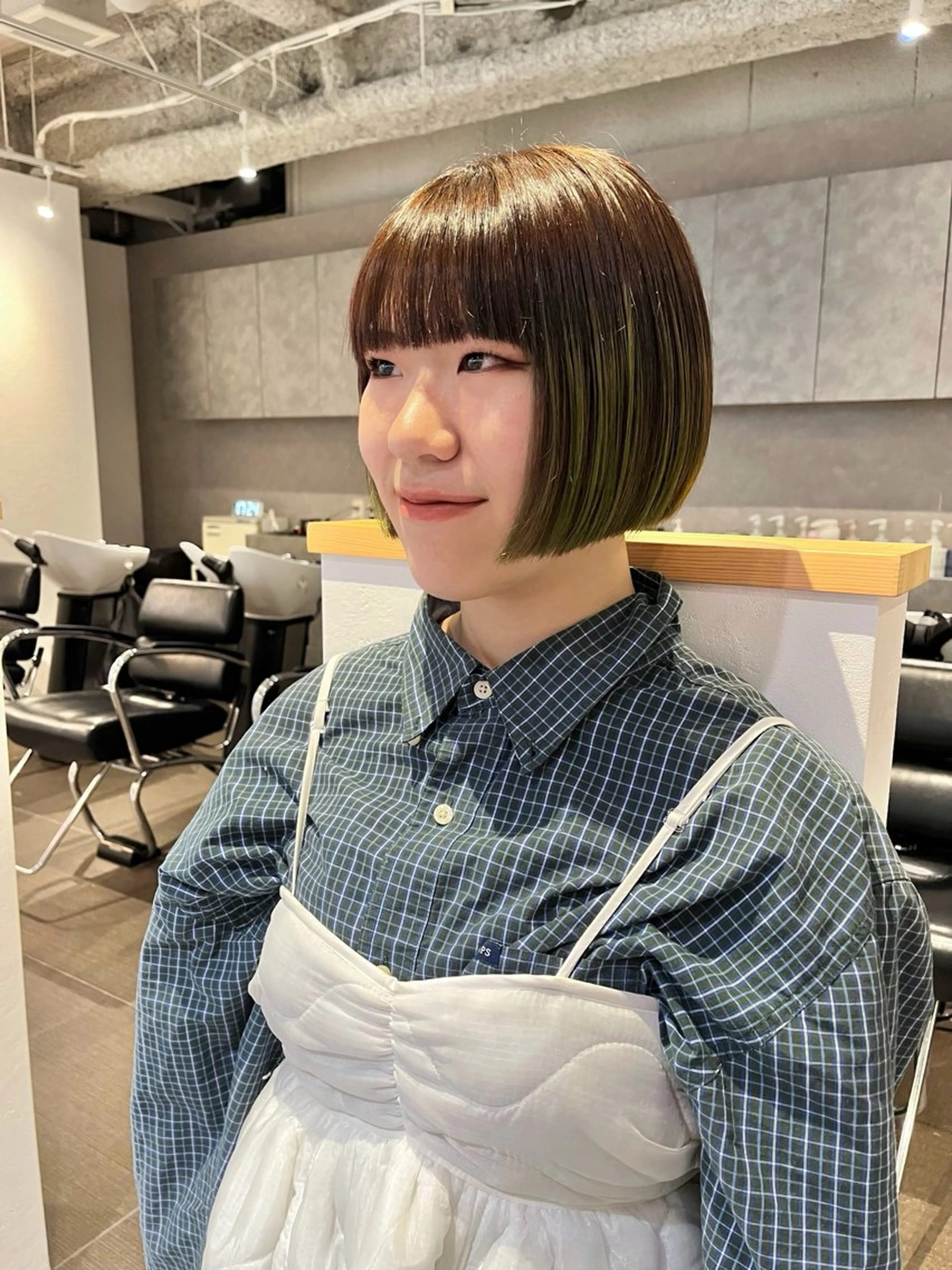 ショート カラー ブリーチ ボブ カット ヘアカラー ショート/パーマ/ カラー/FUKOのヘアスタイル