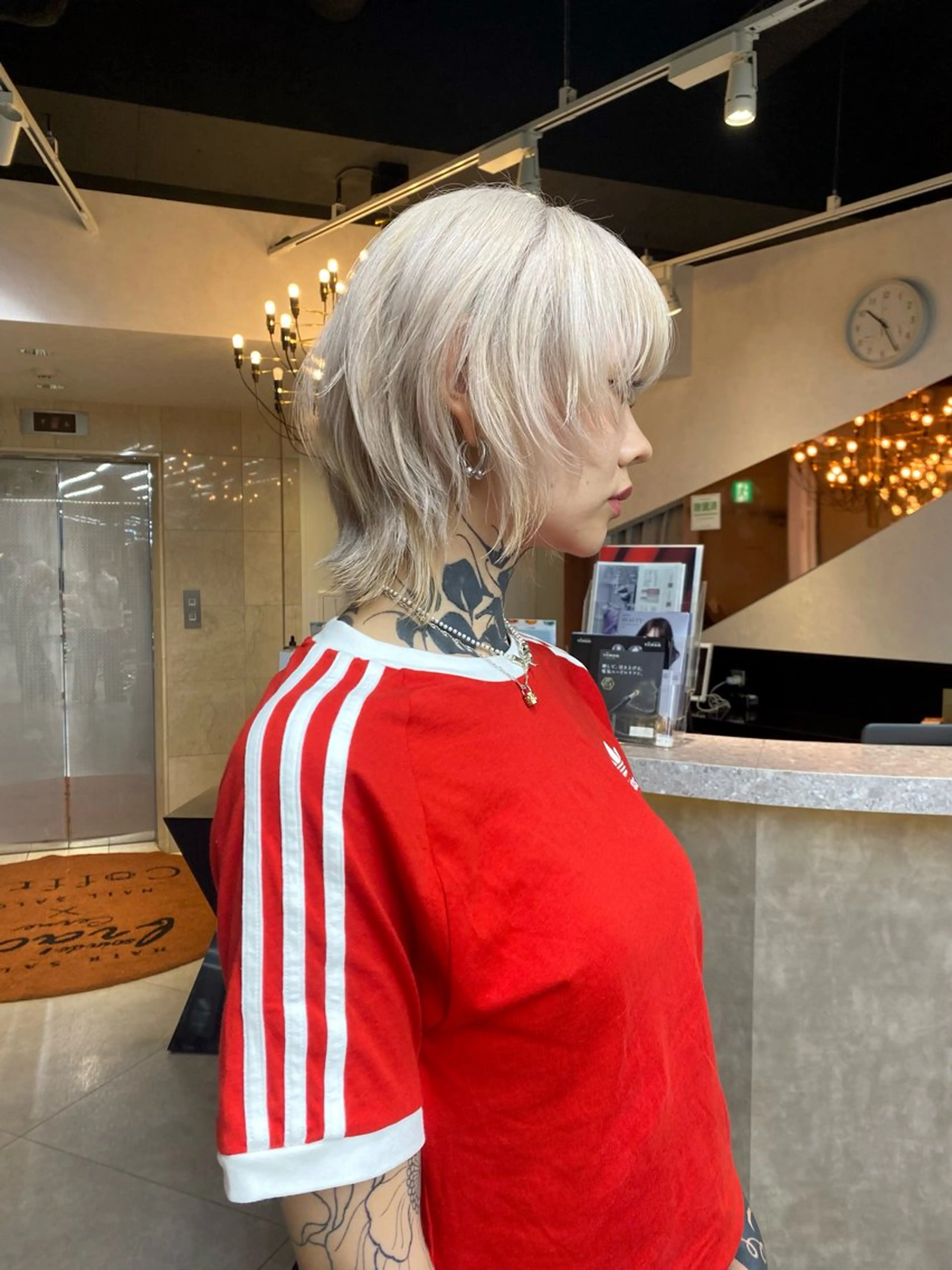 ショート カラー 藤原快斗/レイヤー /ウルフ/ハイトーンのヘアスタイル