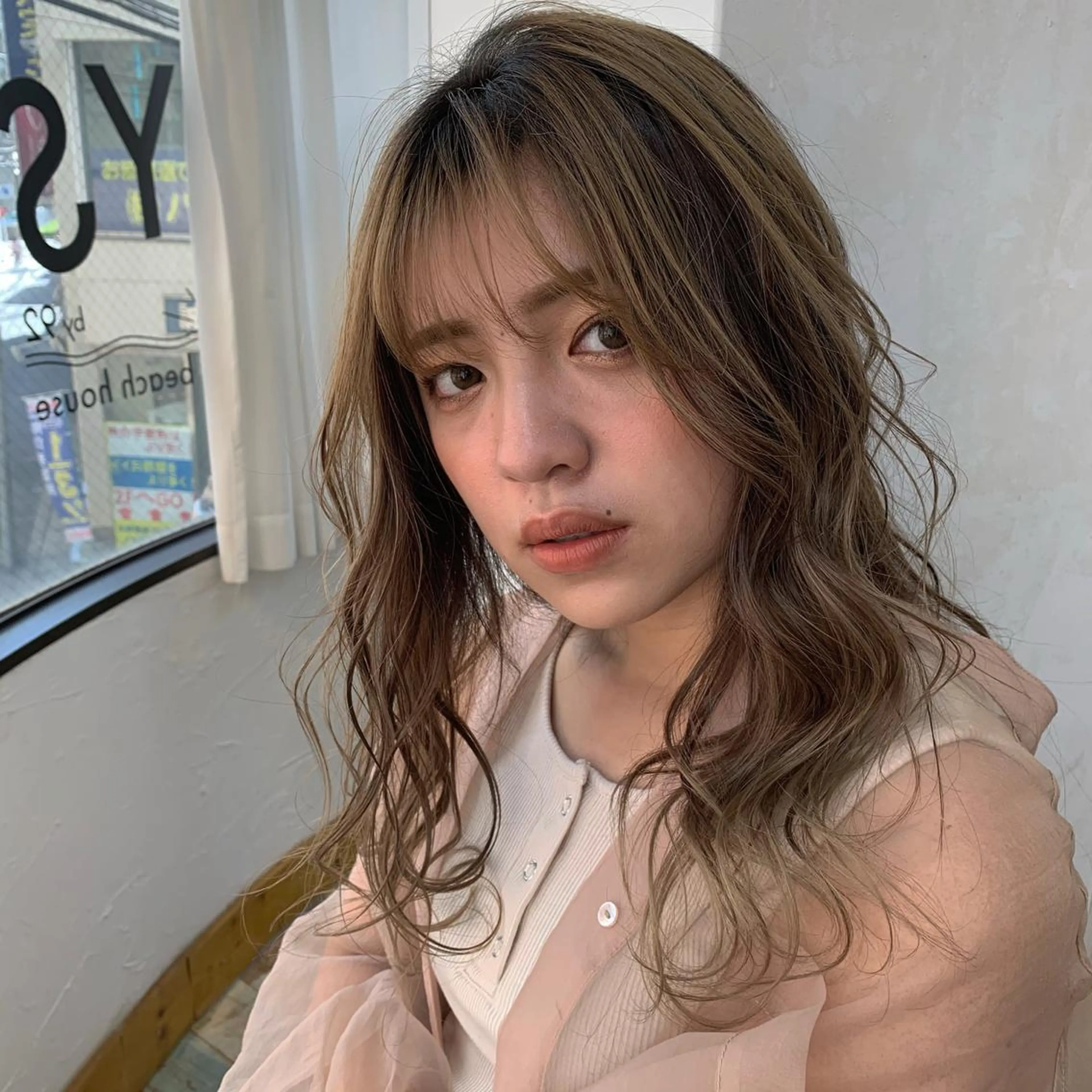 ロング カラー ヘアアレンジ カット 縮毛矯正 トリートメント KANA/ボブ/ インナーカラー/艶髪のヘアスタイル