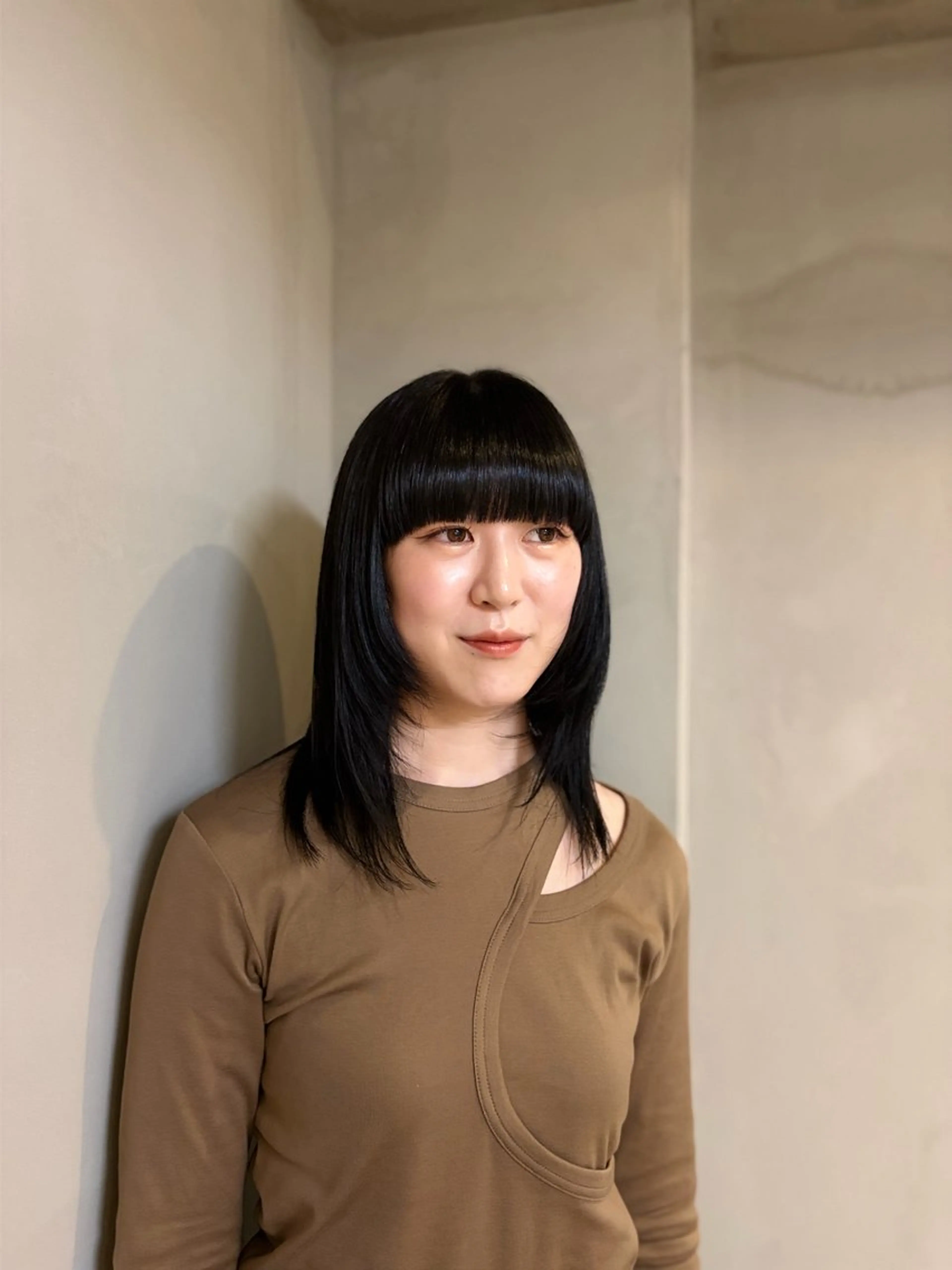 ミディアム カラー ヘアカラー トリートメント 透明感うる艶カラー ￤コユキ🫧💞のヘアスタイル