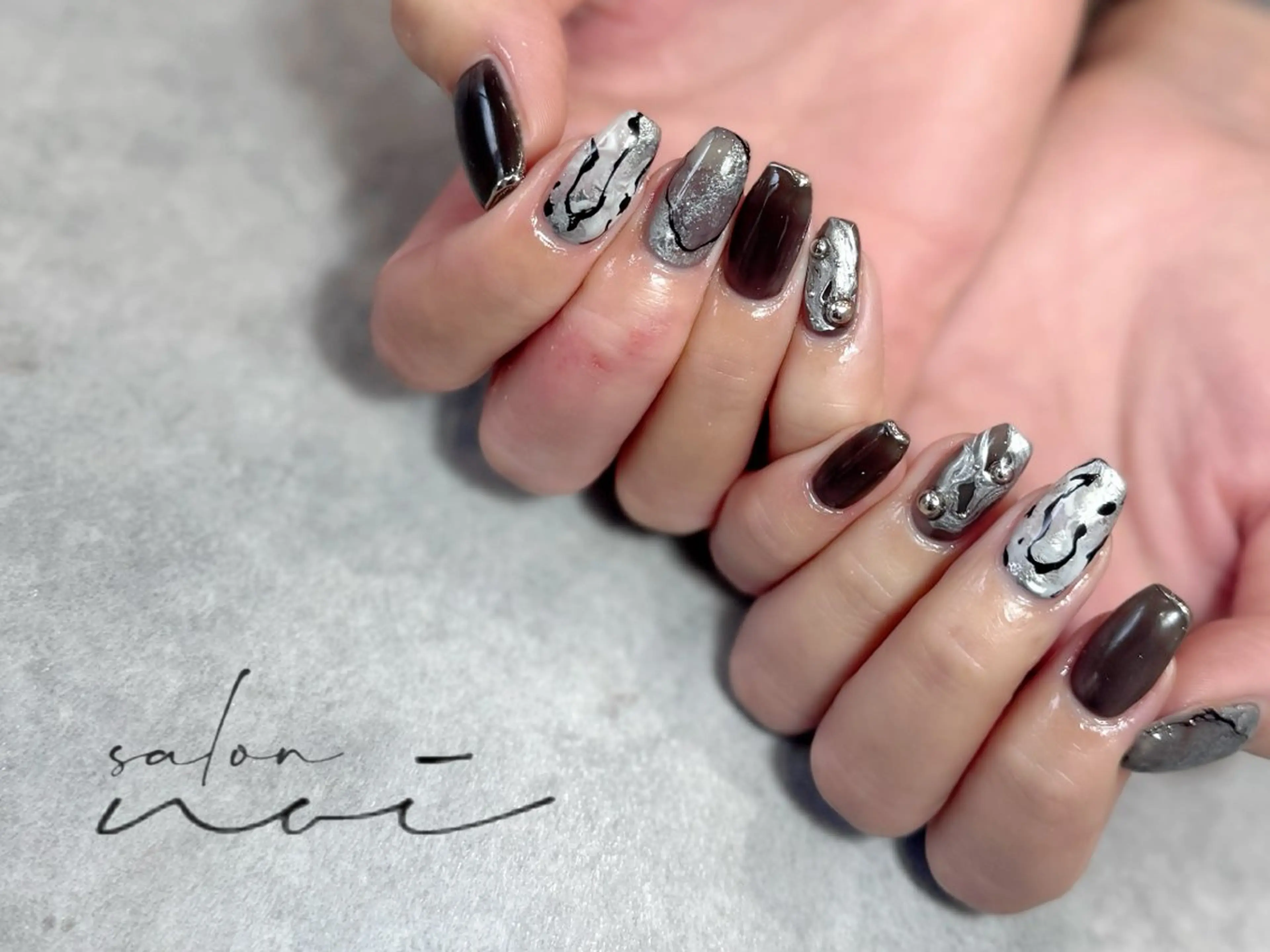 ネイル ニュアンスネイル ハンドネイル salon noiのネイルデザイン