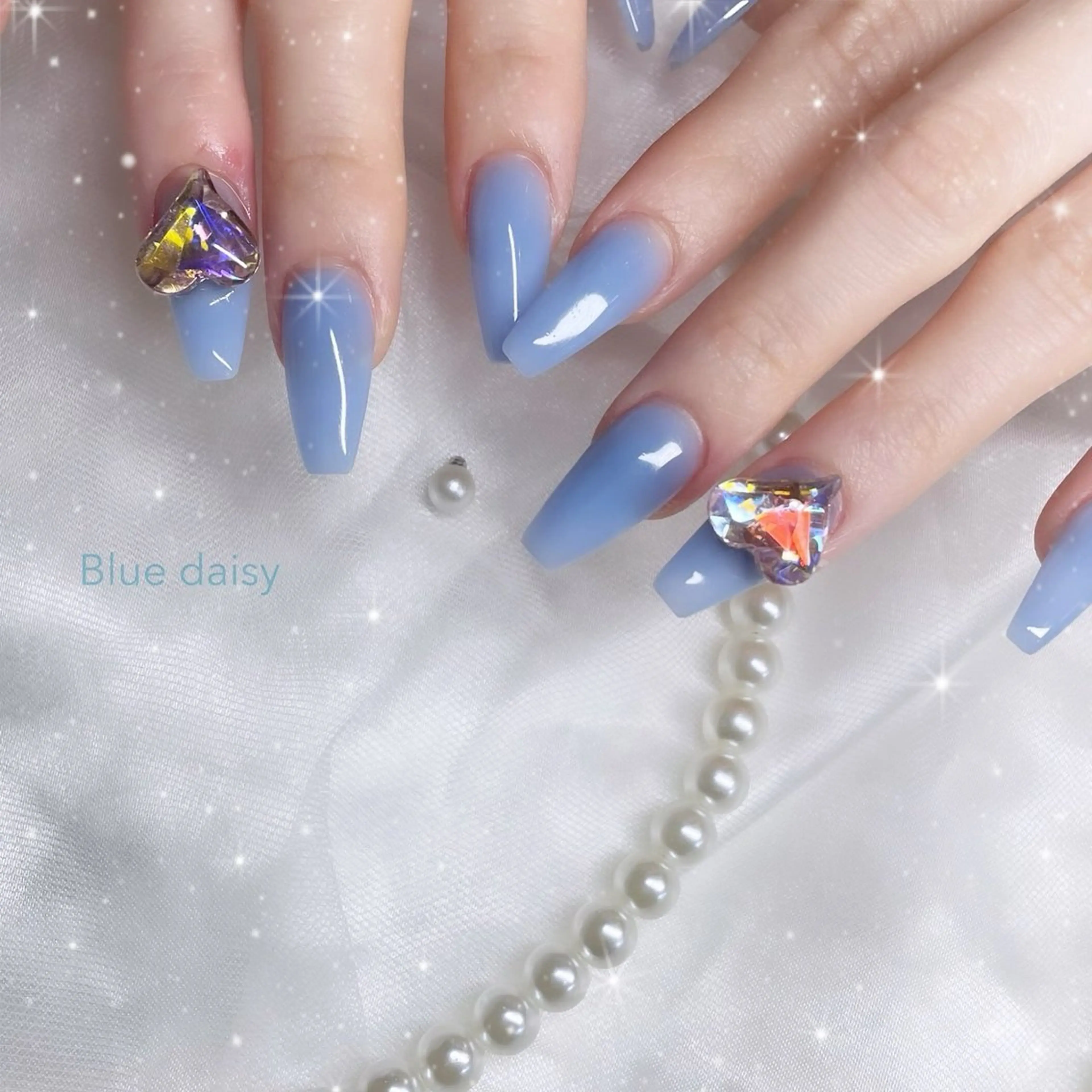 ネイル ハート ハンドネイル ブルーデイジー栄本店所属・BlueDaisy 栄本店のネイルデザイン