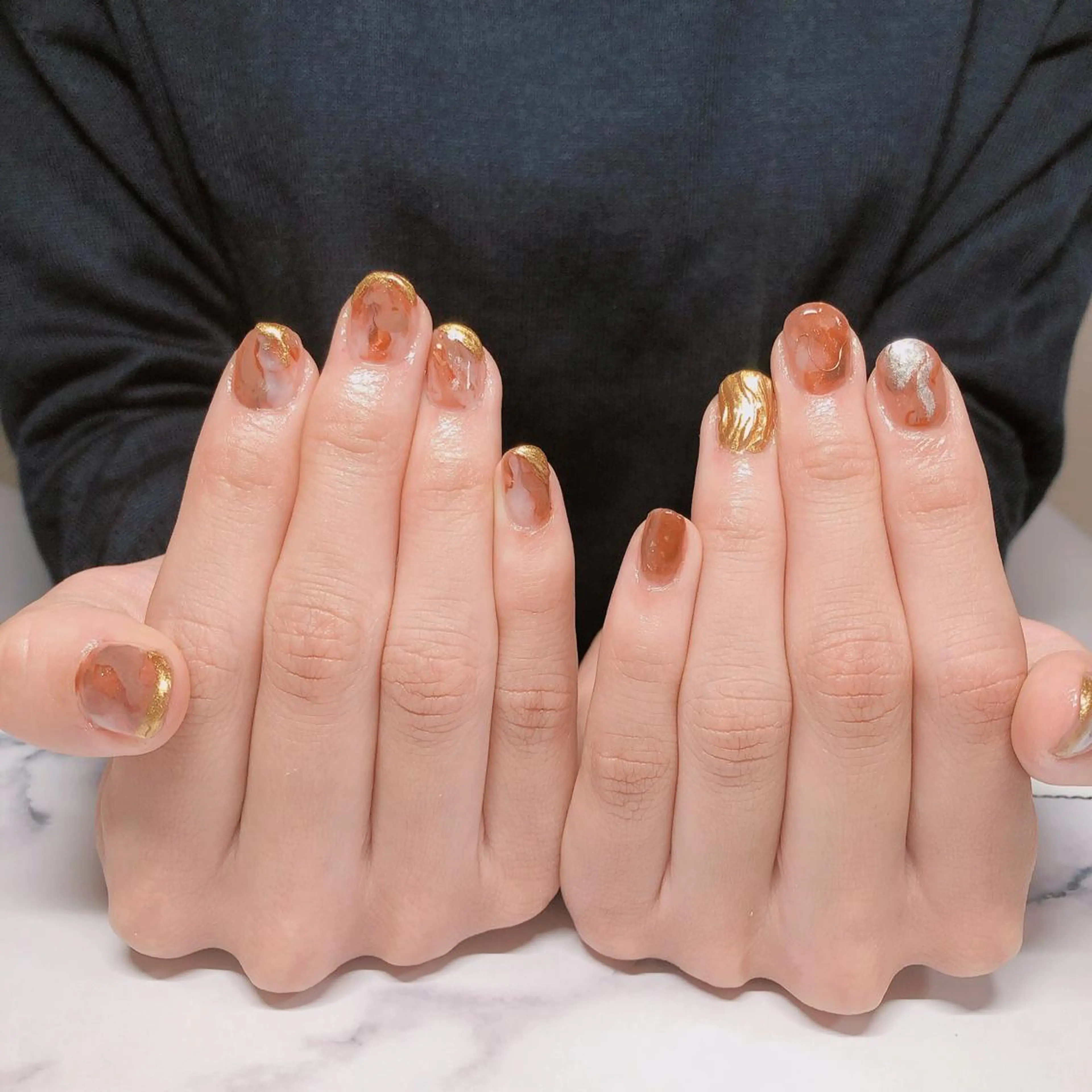 ネイル ニュアンスネイル 奥園 良恵のネイルデザイン