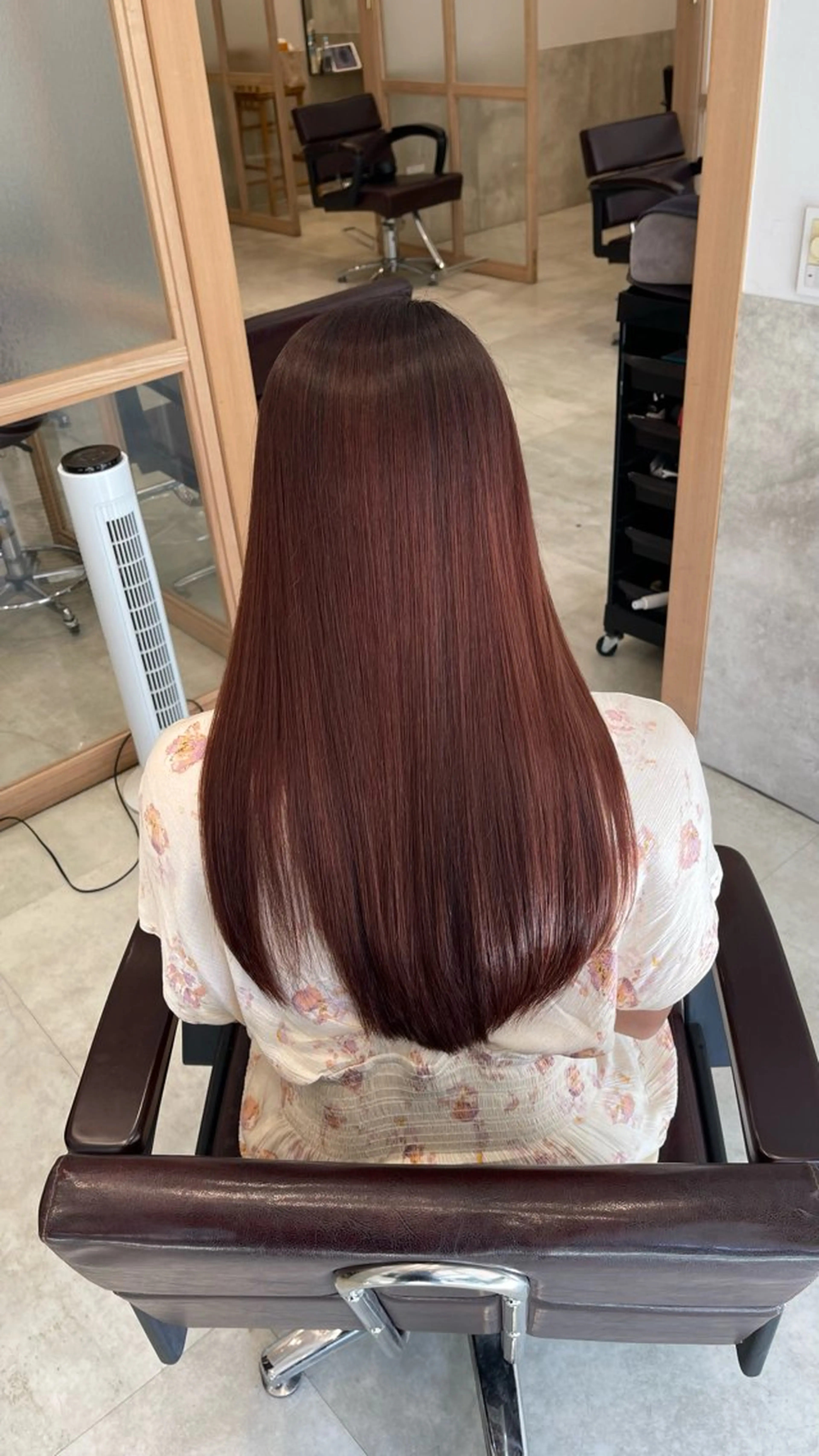 ロング トリートメント 縮毛矯正クロスパーマ 益子達也のヘアスタイル