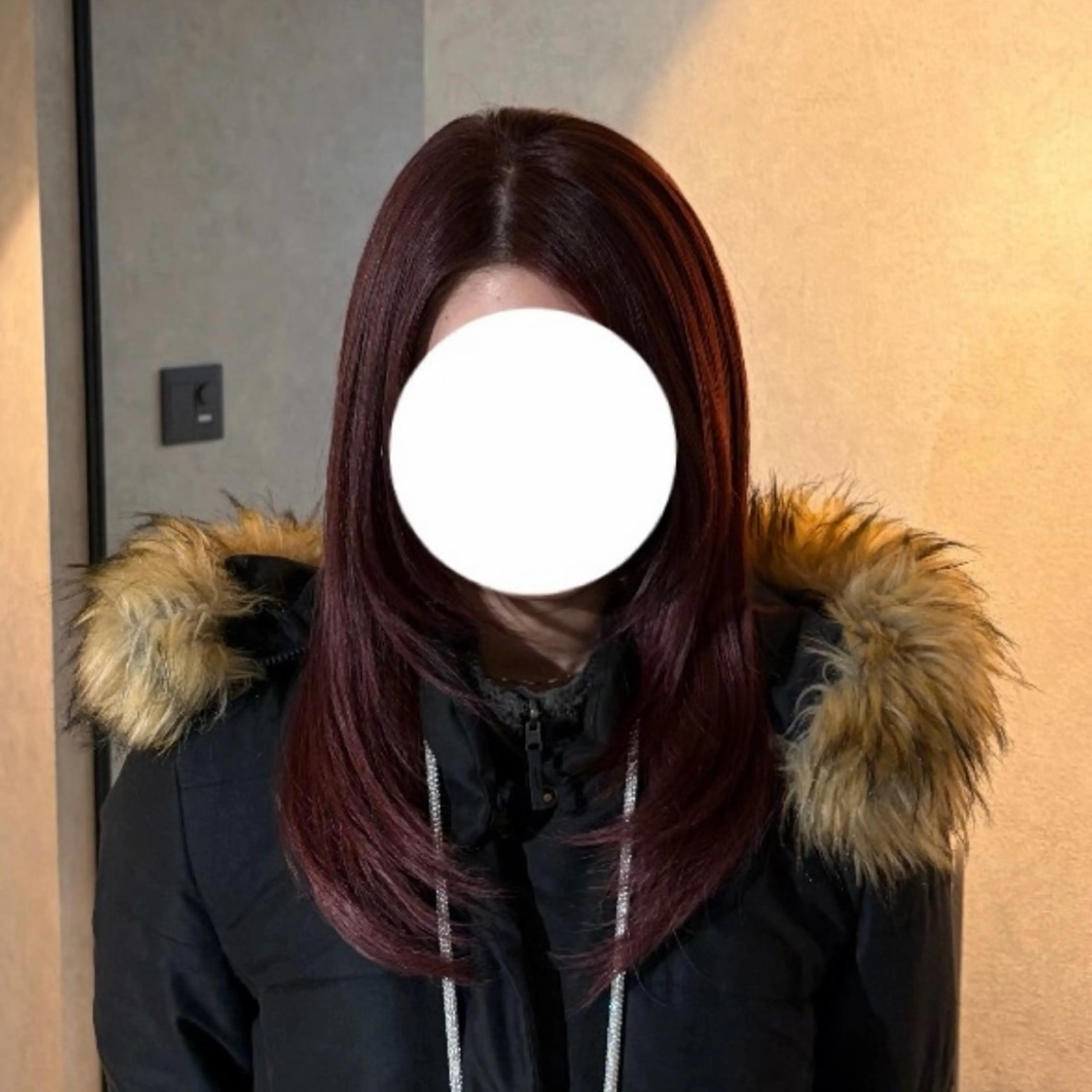 カラー レッドカラー カット ヘアカラー Re:nk kotoneのヘアスタイル