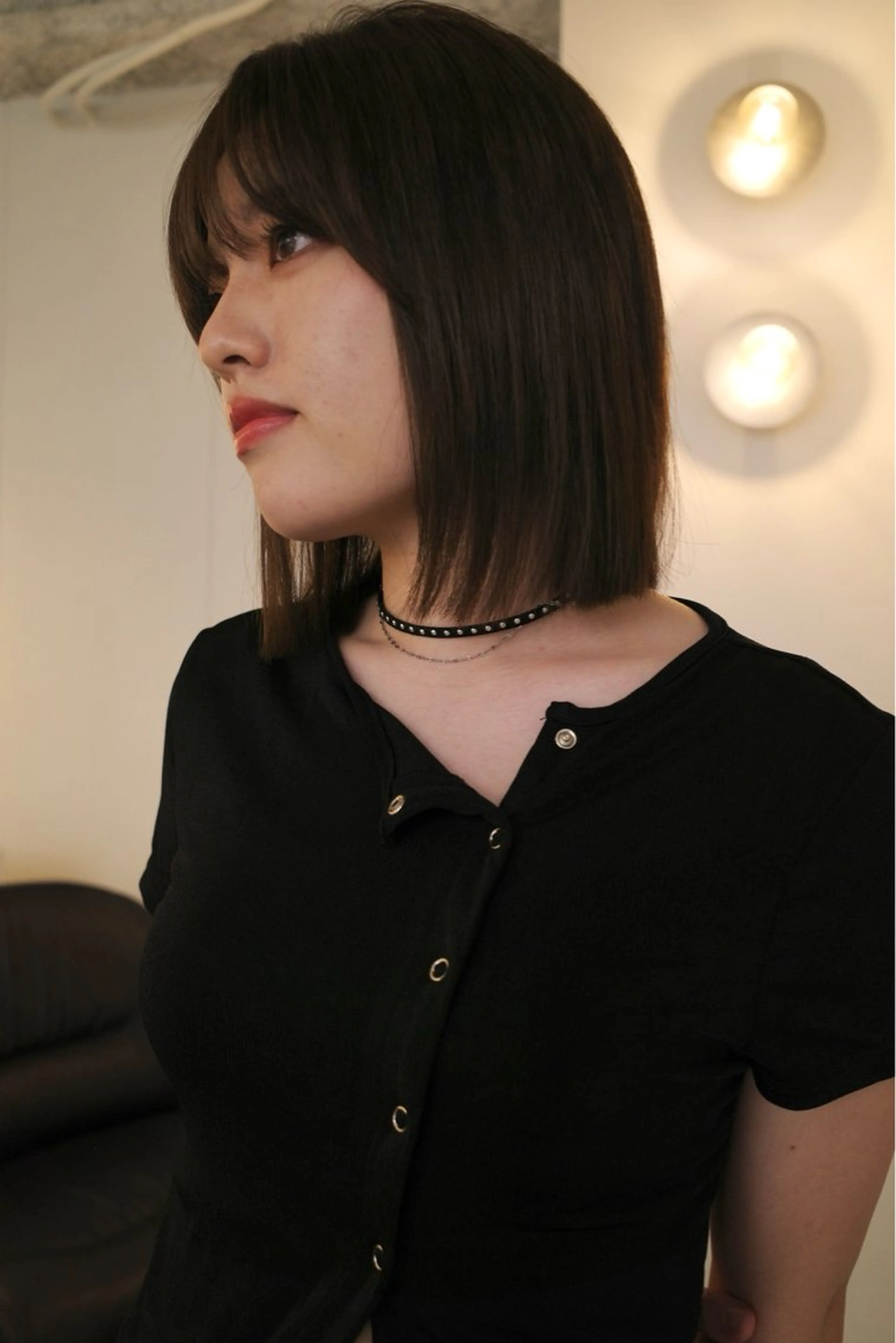 ミディアム ボブ mao/栄/tenn /暖色/ハイトーンのヘアスタイル