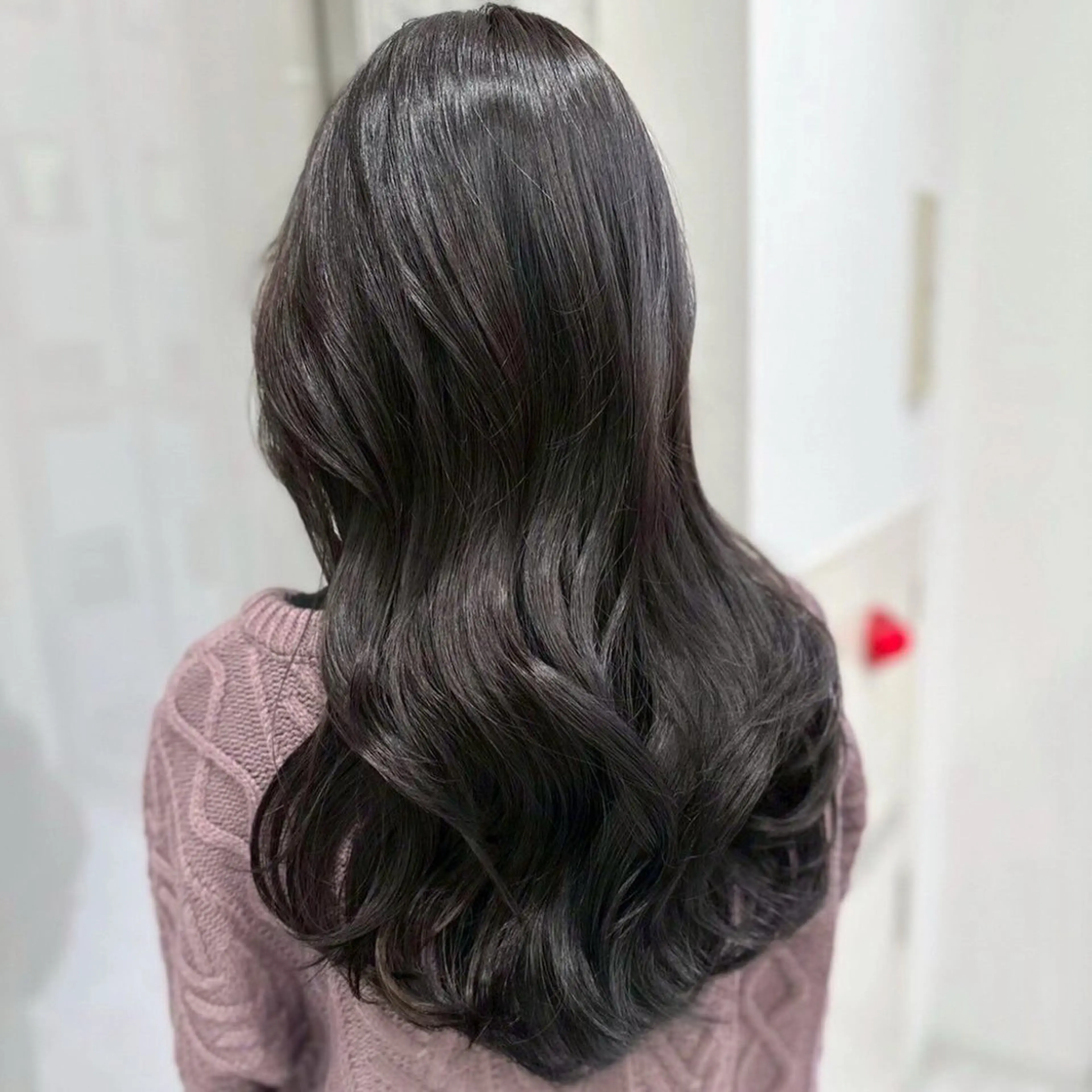 ロング カラー 透明感カラー ヘアカラー トリートメント kaho透明感/ 艶カラー💜🫧のヘアスタイル