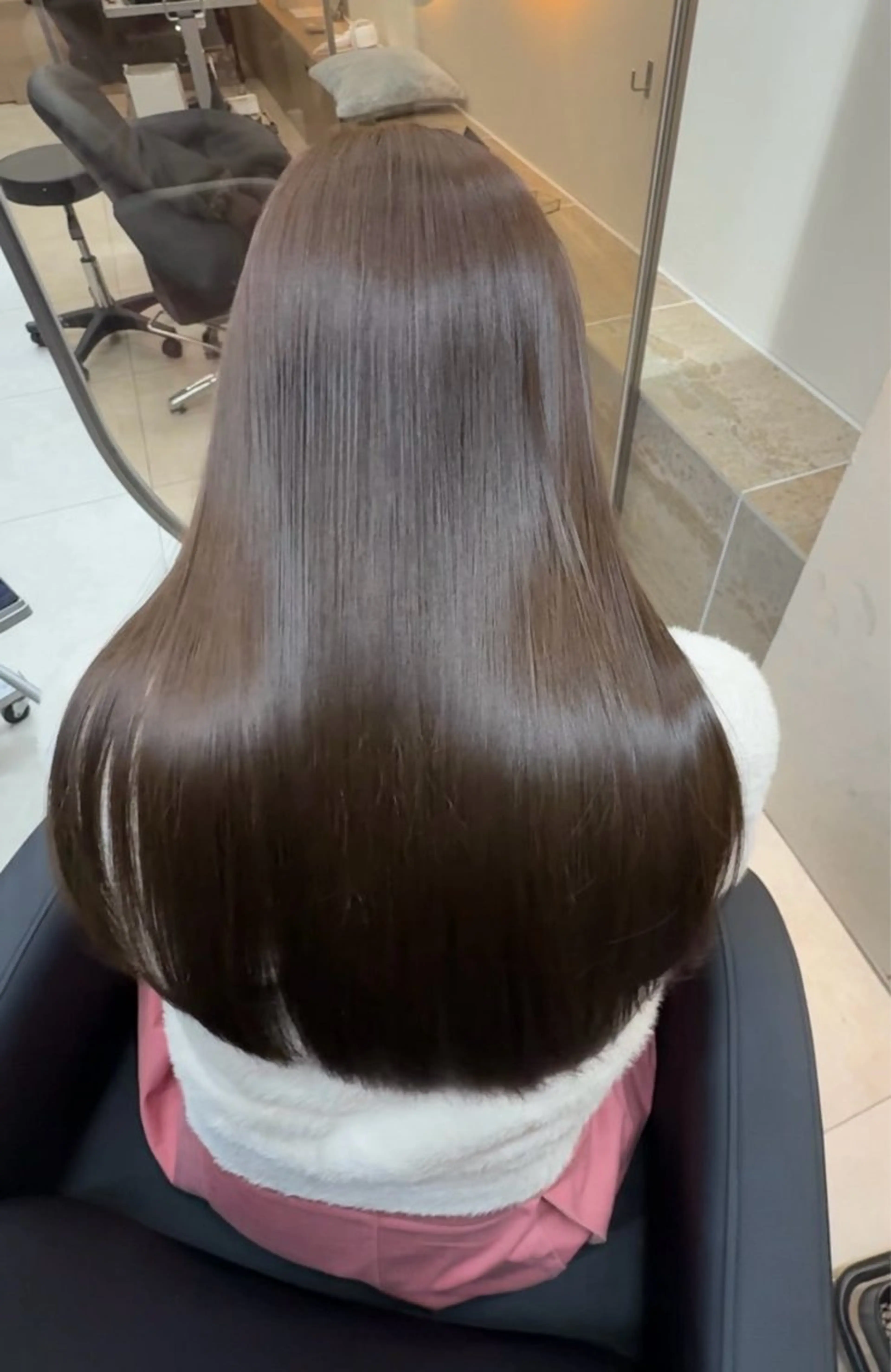 ロング 髪質改善 トリートメント 小倉 結衣のヘアスタイル