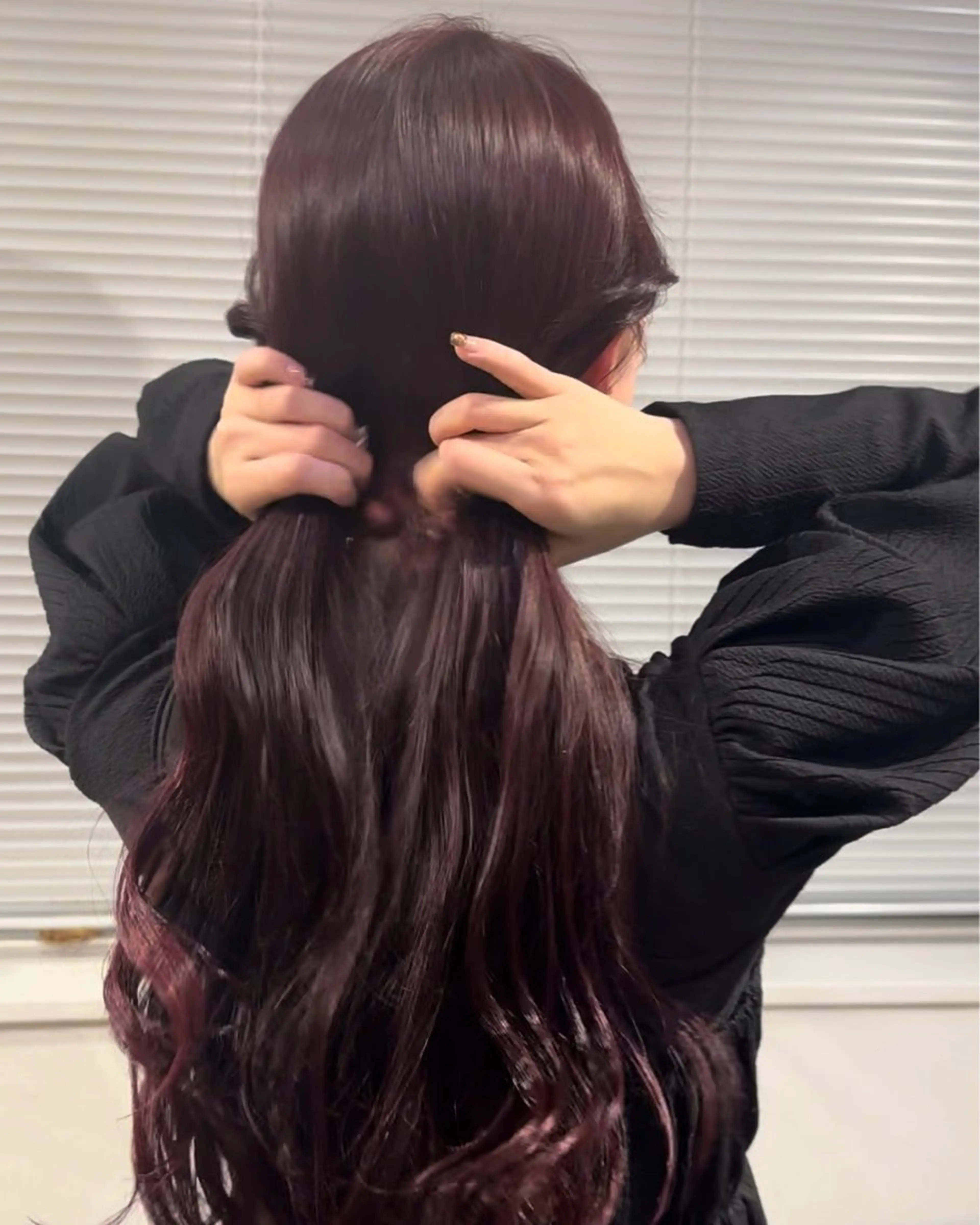 ロング カラー ブリーチ ダブルカラー ブリーチなしカラー ハシヅメ キョウカのヘアスタイル