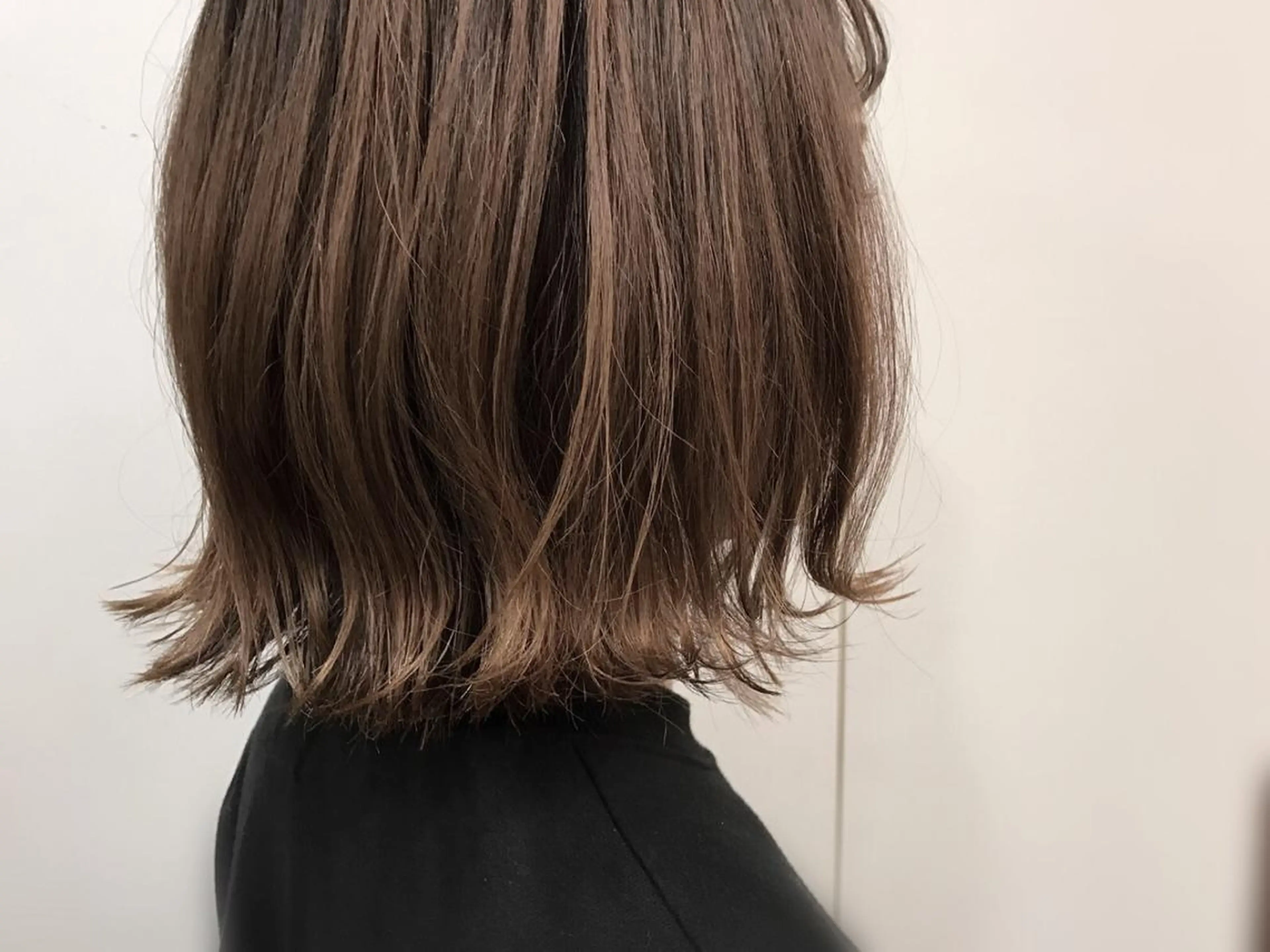 ミディアム 切りっぱなしボブ ボブ u harukaのヘアスタイル