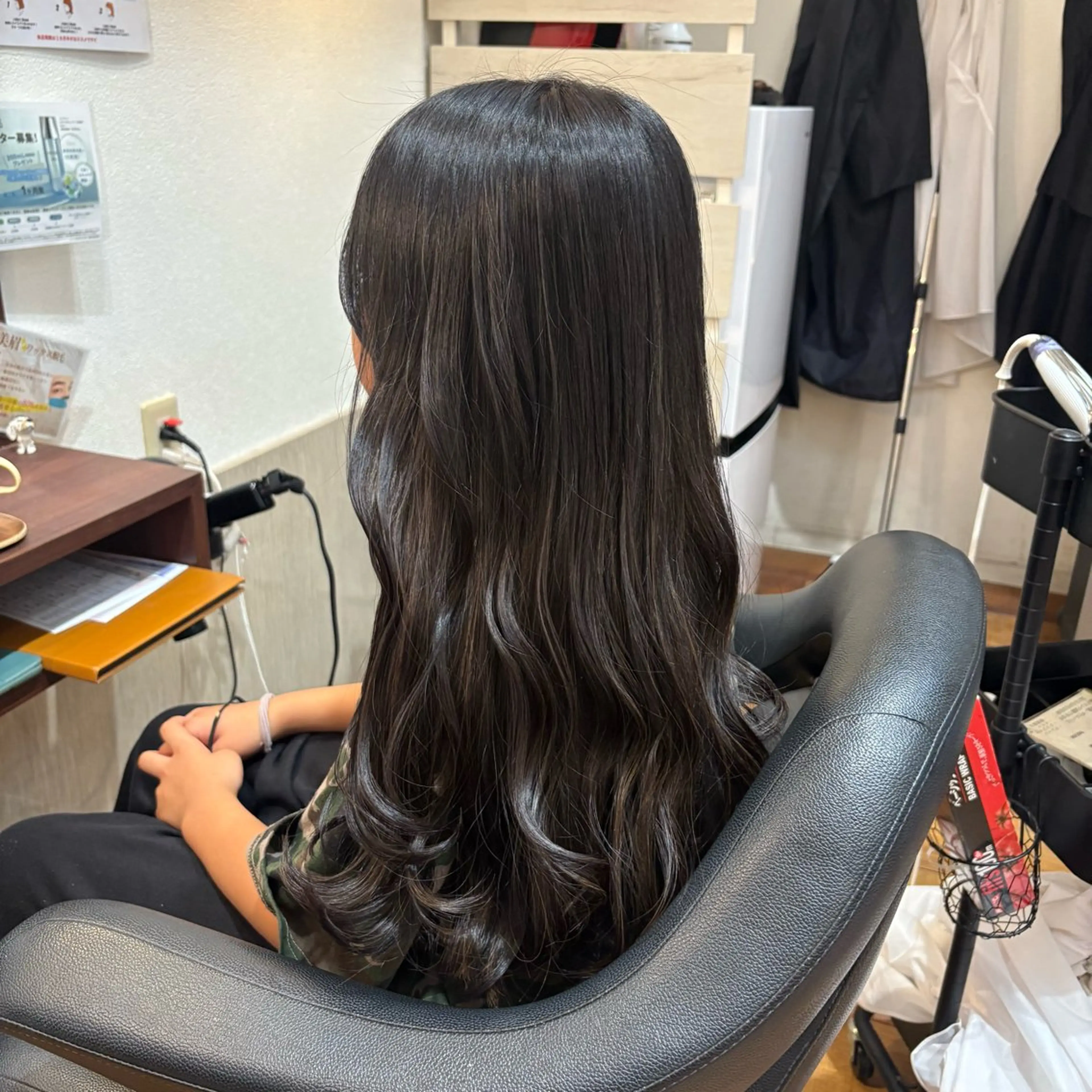 ロング 髪質改善カラー 縮毛矯正🤍辻桃加のヘアスタイル