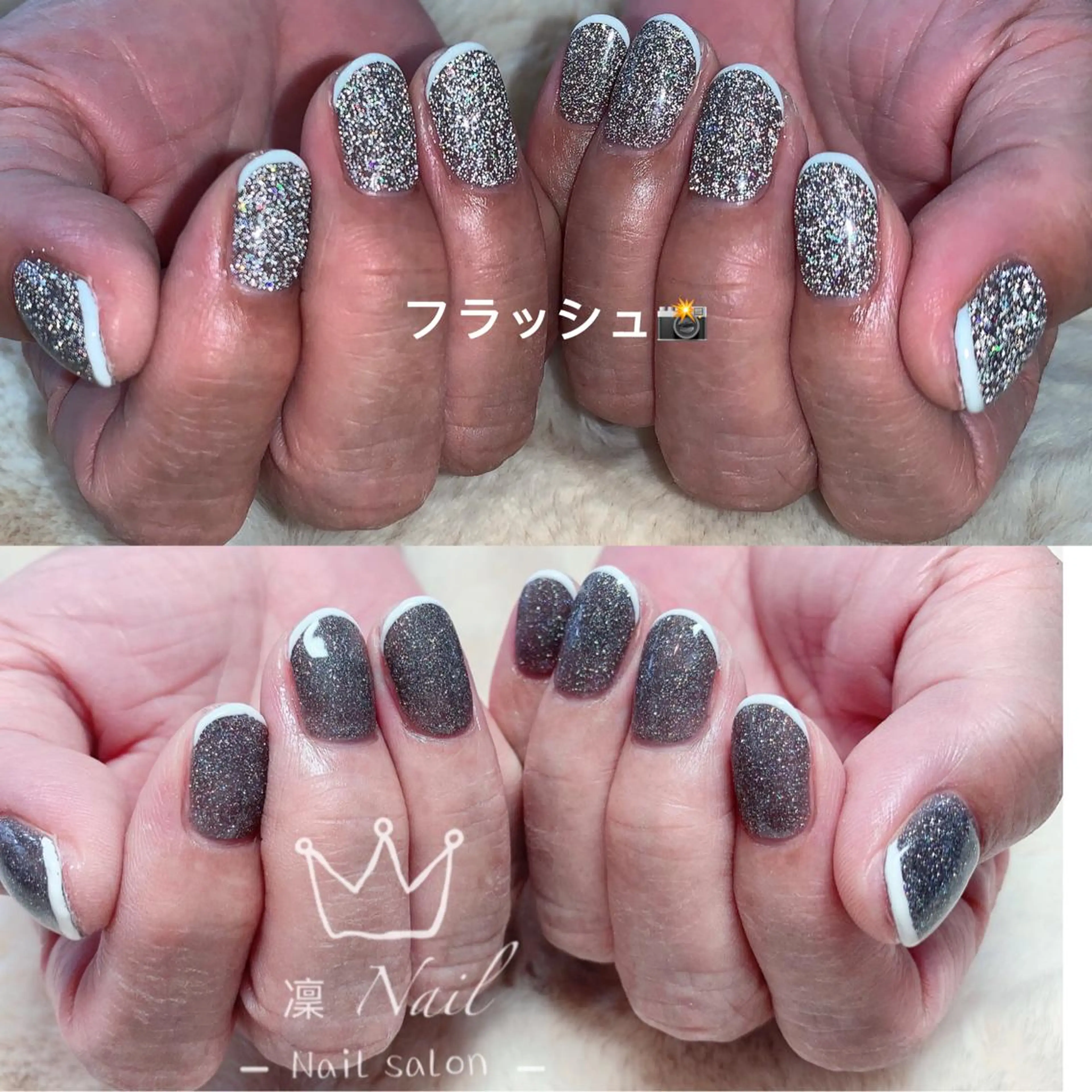 ショート カラー ネイル フラッシュネイル Le’a NailSalonのネイルデザイン