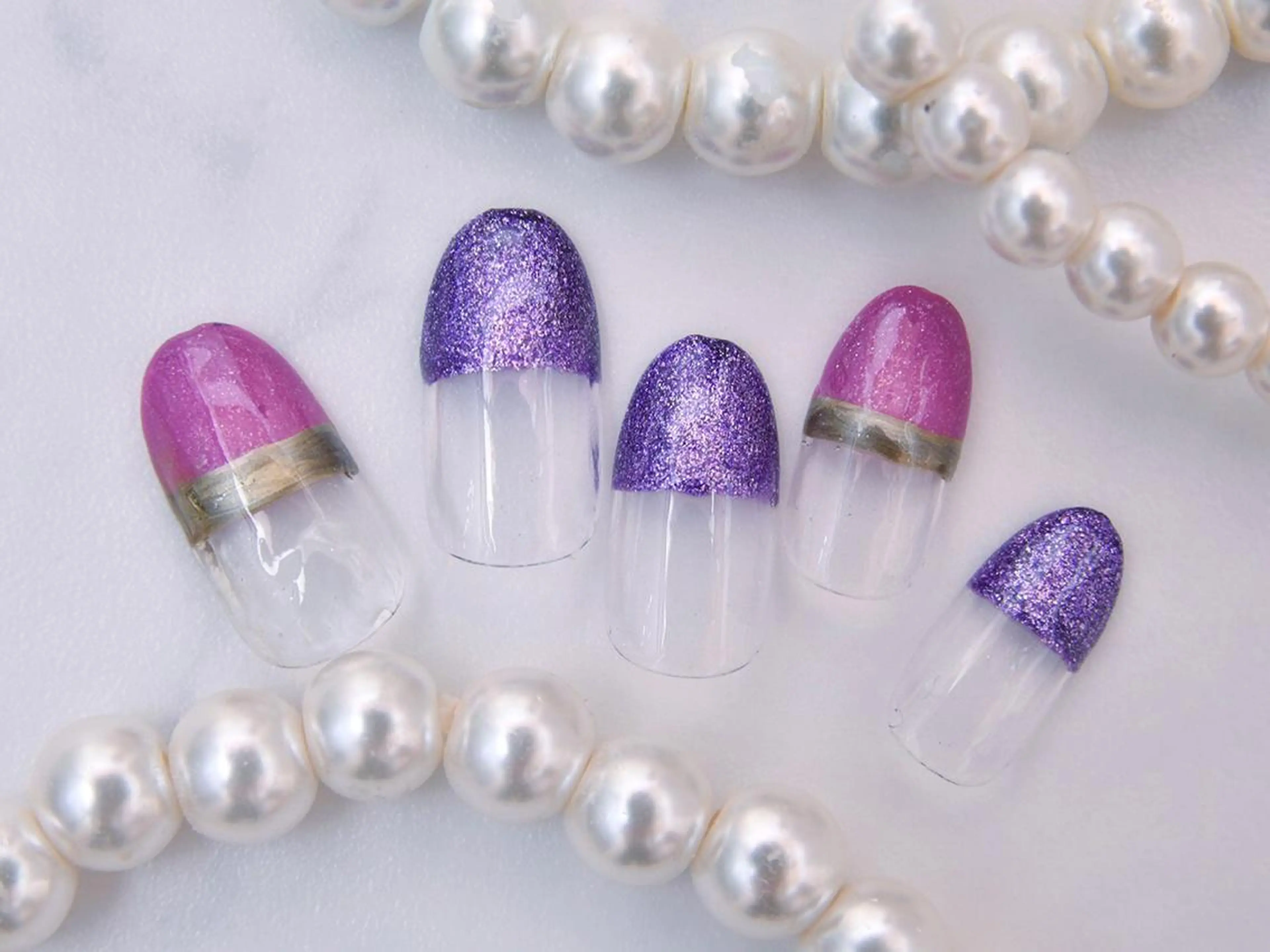ネイル 桜ネイル 長さ出し フットネイル スカルプネイル 💗🪽Tiary Nail🪽💗のネイルデザイン