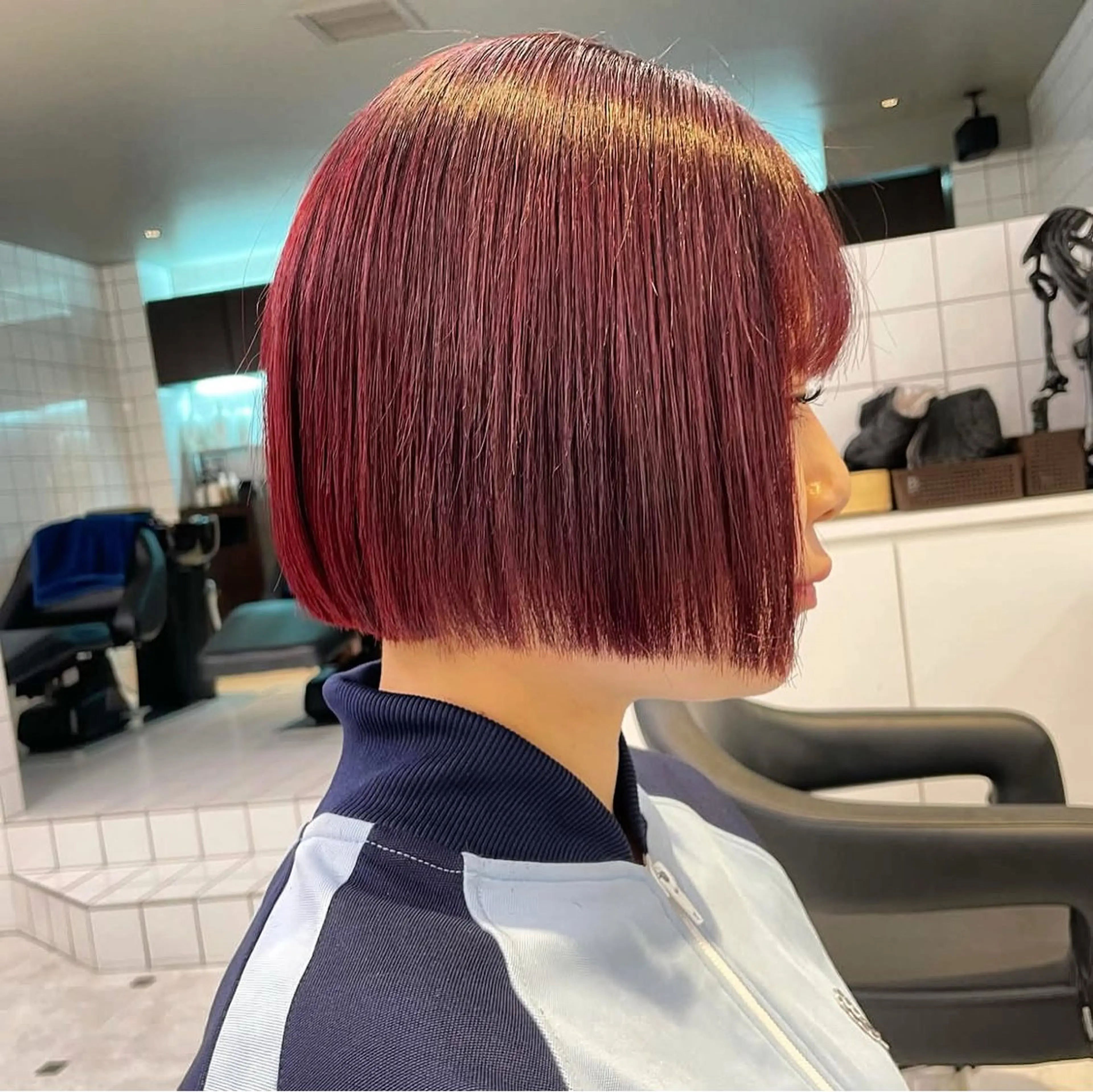 ショート カラー 【美髪矯正/絹髪】 🎀hinano🎀のヘアスタイル