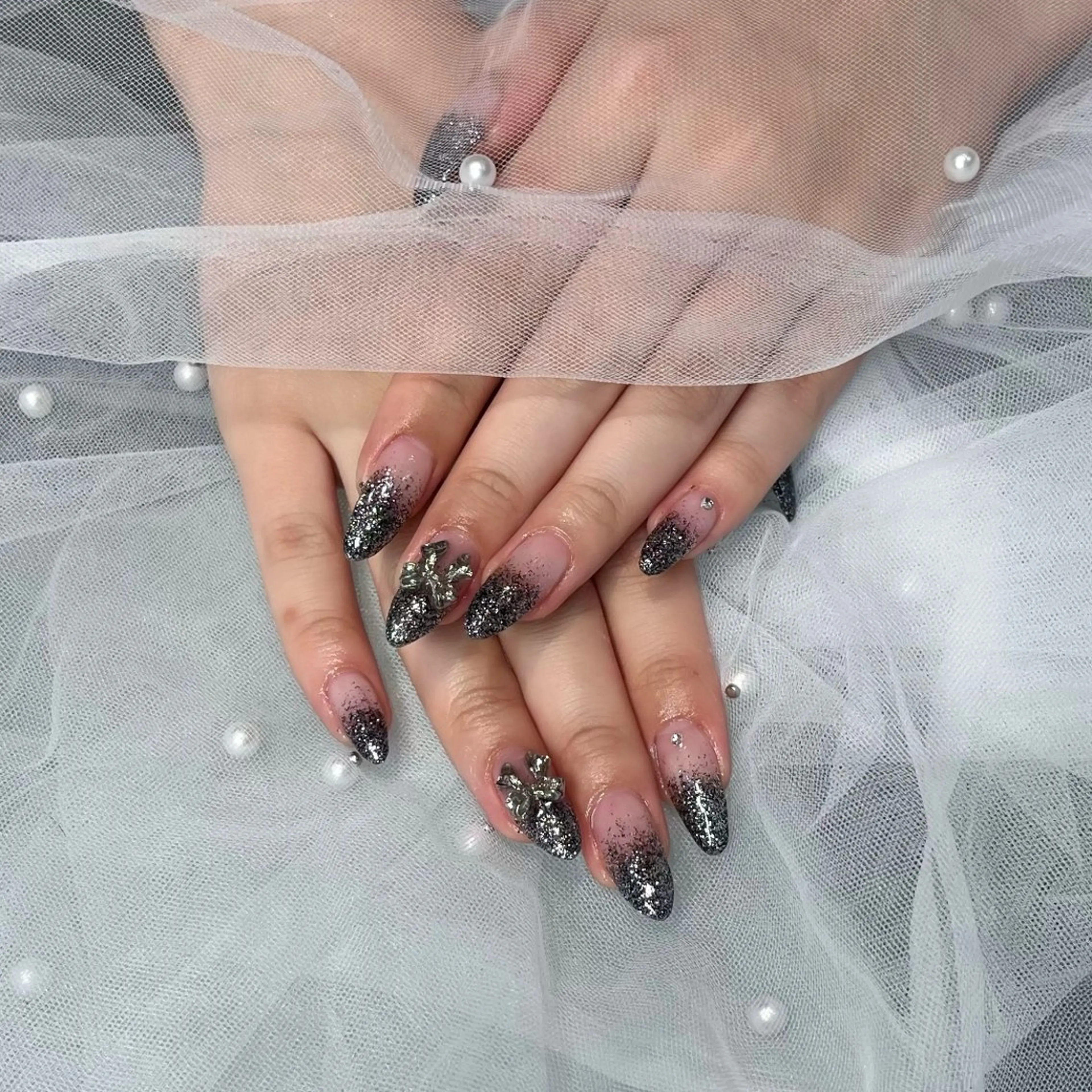 ラメグラデーション(オフ込み)の写真