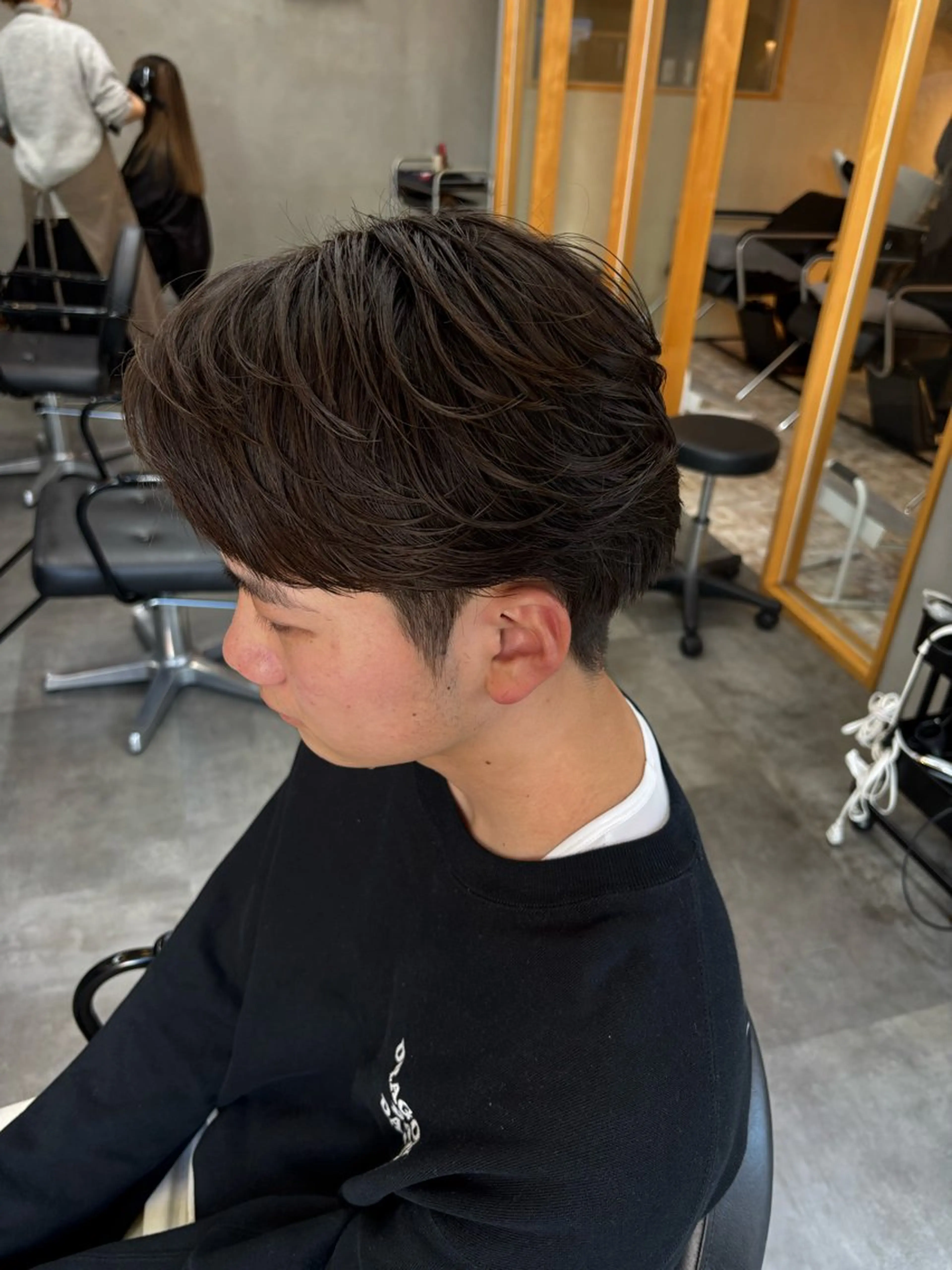 ショート メンズ カット パーマ 鹿児島 TSUBASAのヘアスタイル