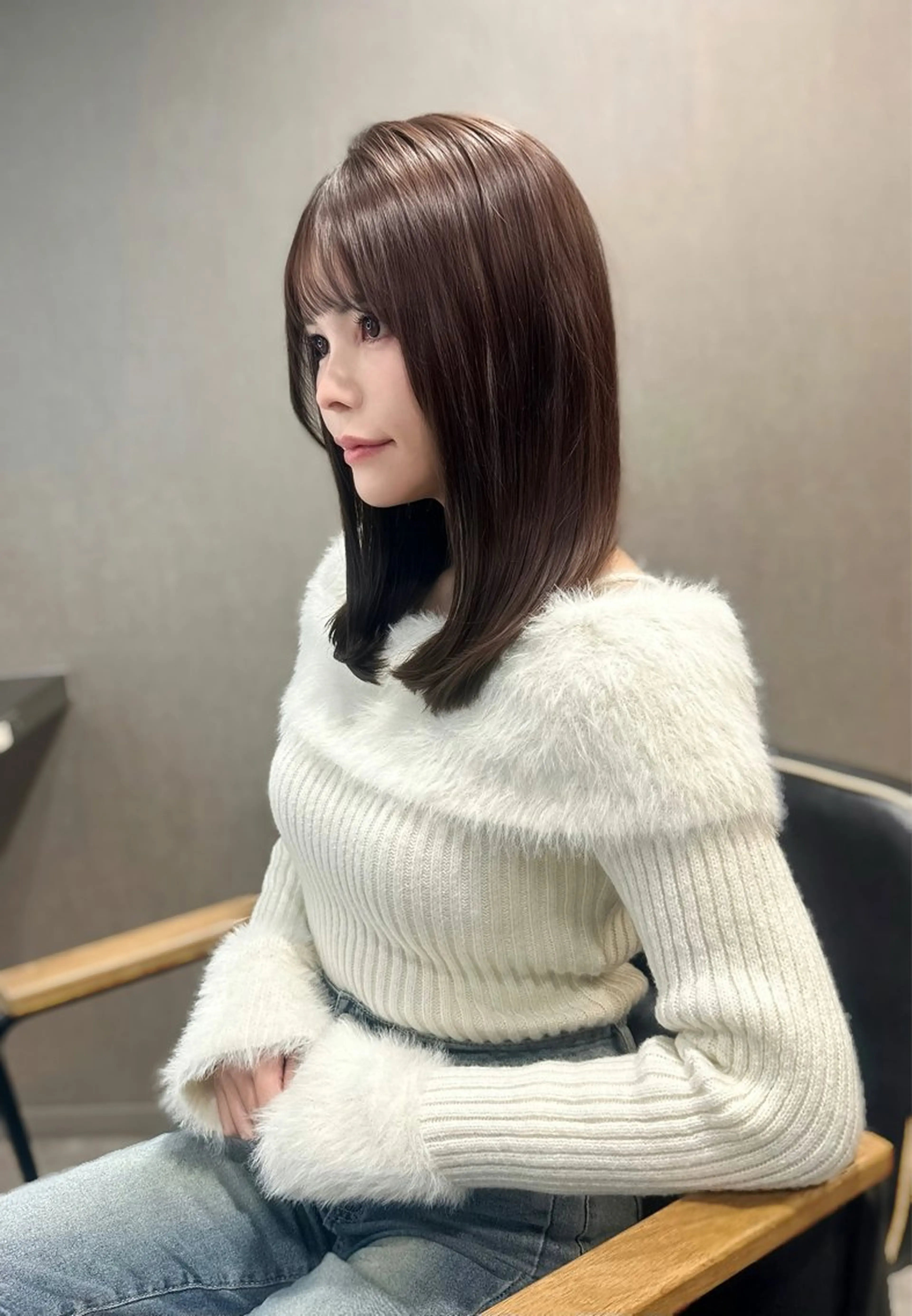 ミディアム カット ヘアカラー トリートメント 村井隆仁/上品/ 海外風/栄/矢場町のヘアスタイル