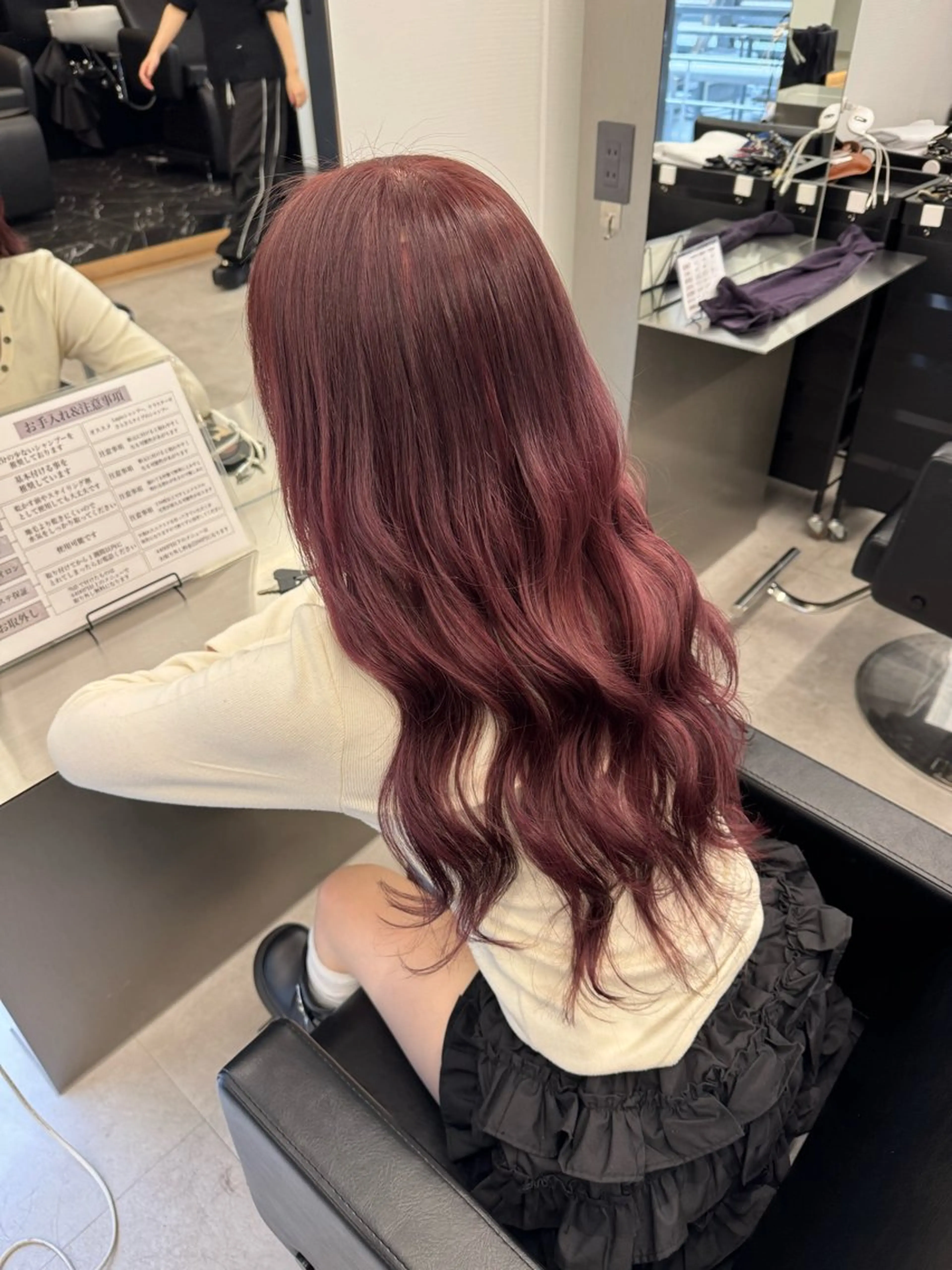 ロング カラー ブリーチ ピンクカラー ボブ エクステ ヘアカラー エクステ ハイトーン/エクステ /韓国ヘアKENTAのヘアスタイル
