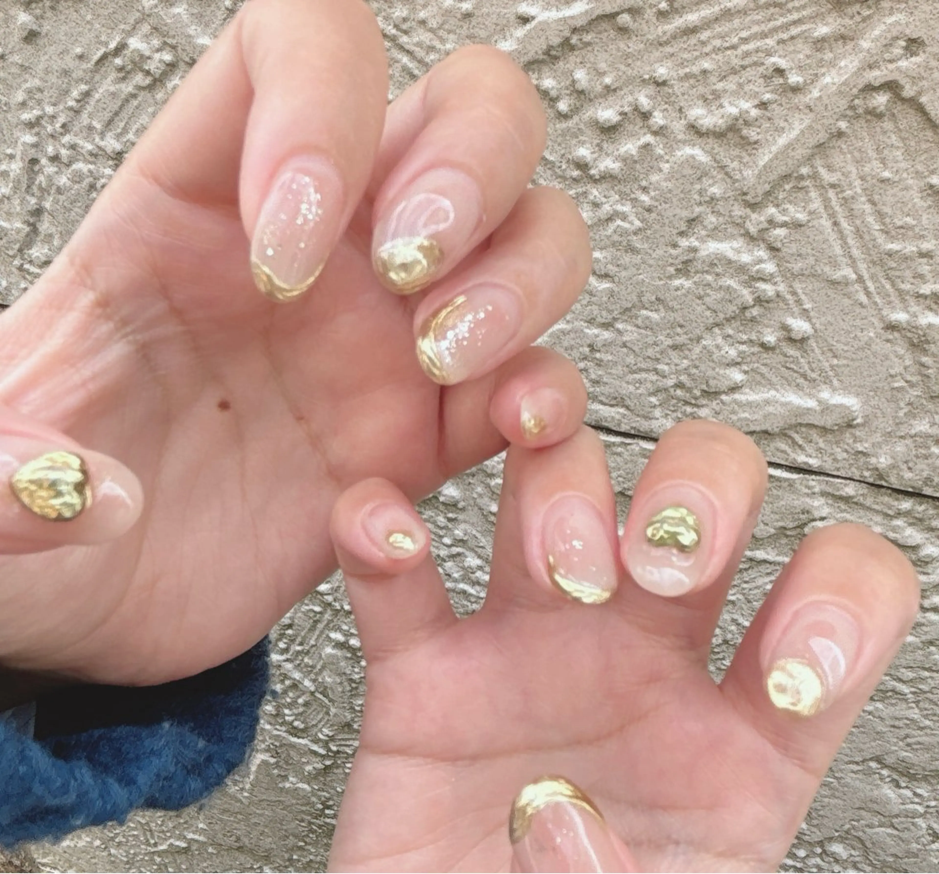 ネイル ハート ニュアンスネイル ハンドネイル nails 🎀meのネイルデザイン