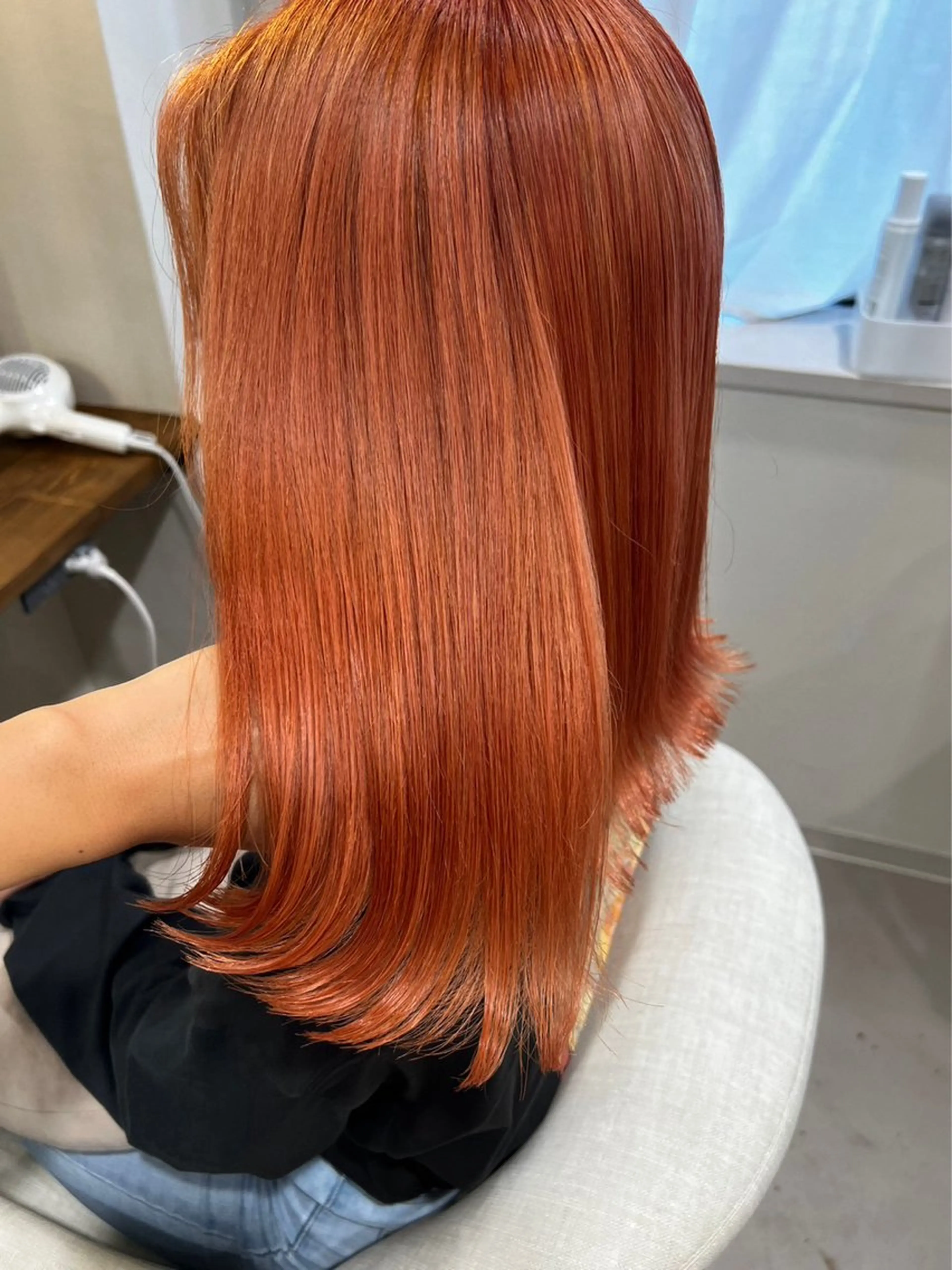 ミディアム カラー カット ヘアカラー トリートメント 村上 綾音のヘアスタイル