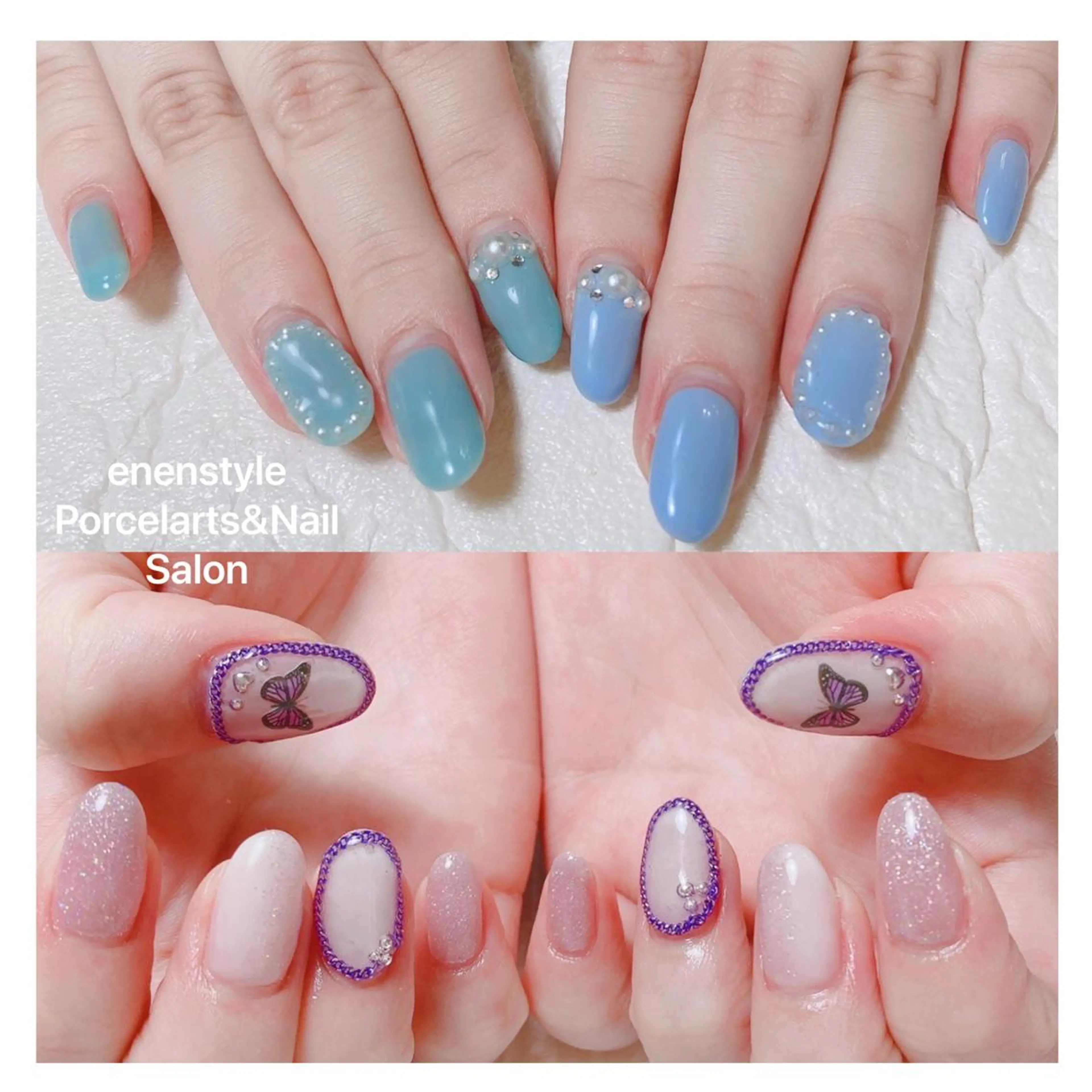 ミディアム ネイル ハンドネイル 👑enen style👑のネイルデザイン