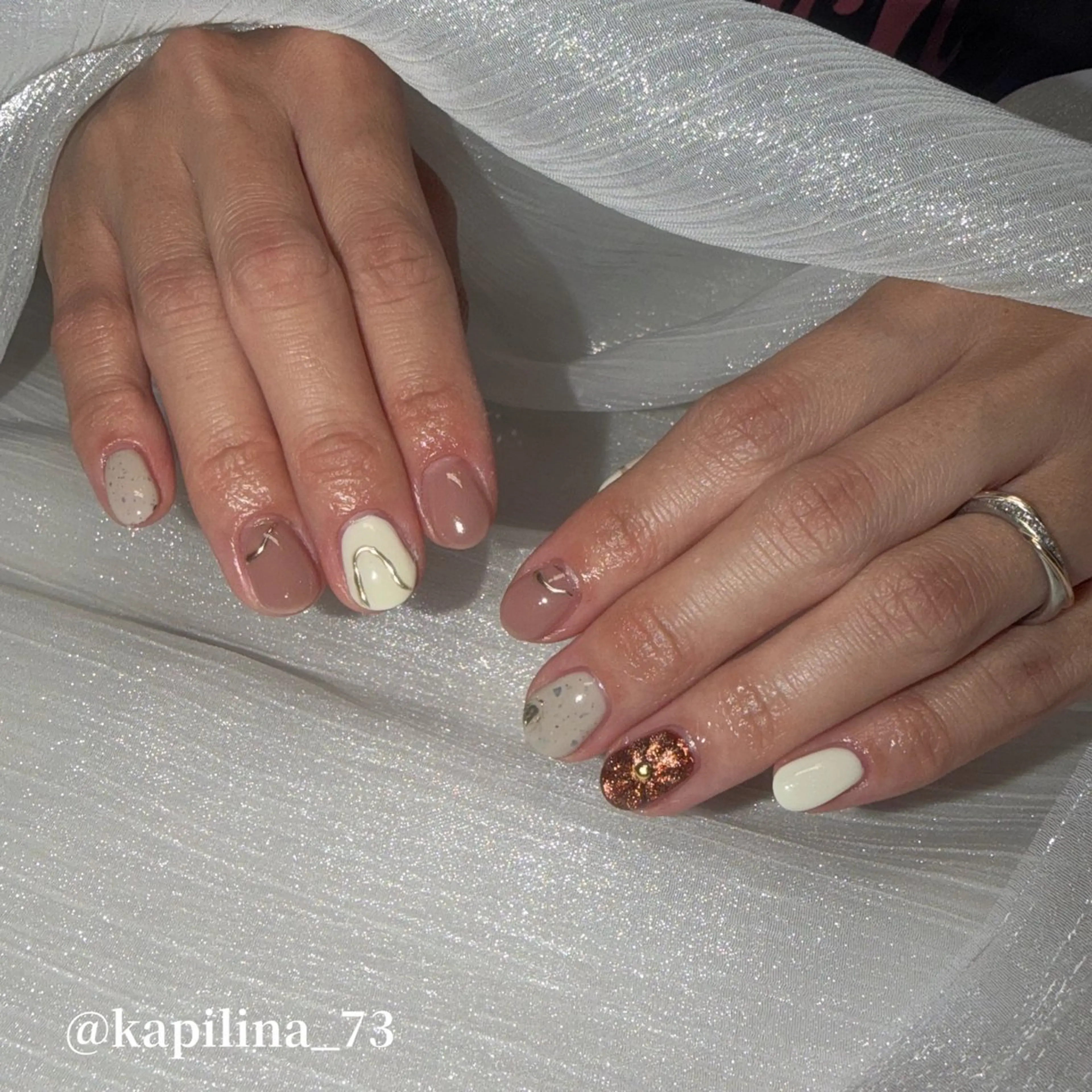 ネイル 持ち込み ぷっくりネイル ハンドネイル Nailsalon Ka pilina所属・Kapilina🌺 MOMOのネイルデザイン