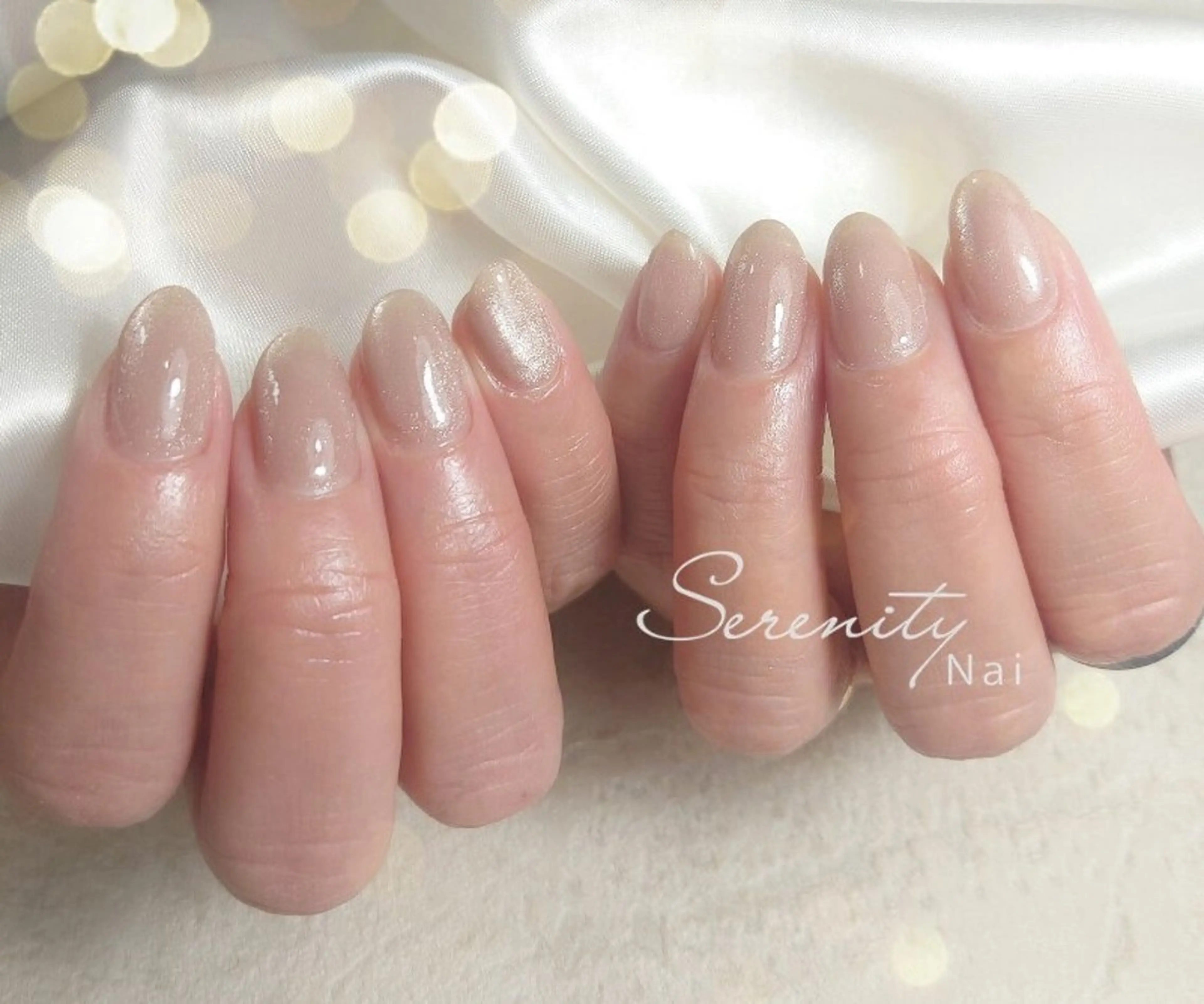 ネイル キラキラネイル マグネットネイル マグネットワンカラー ワンカラーネイル nail  serenityのネイルデザイン