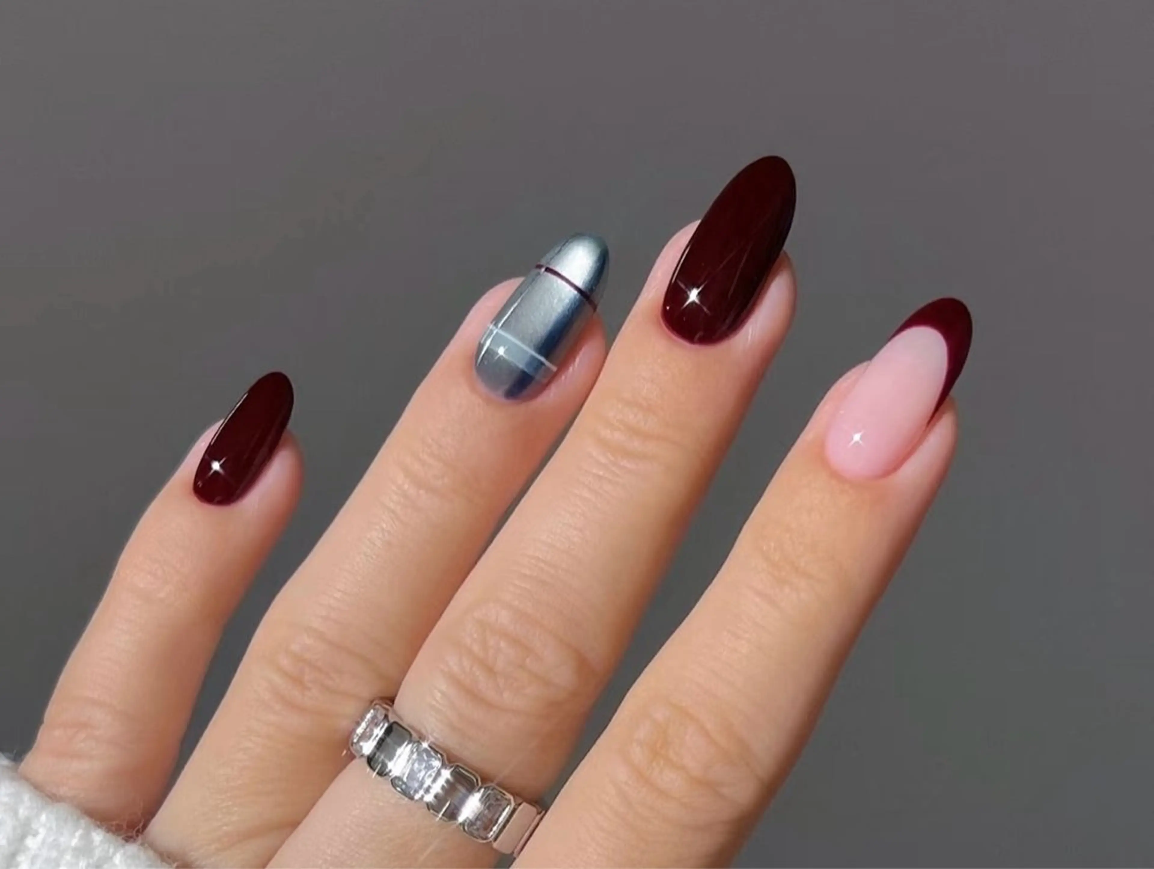 ネイル ハンドネイル HALO ネイルモデル募集中のネイルデザイン