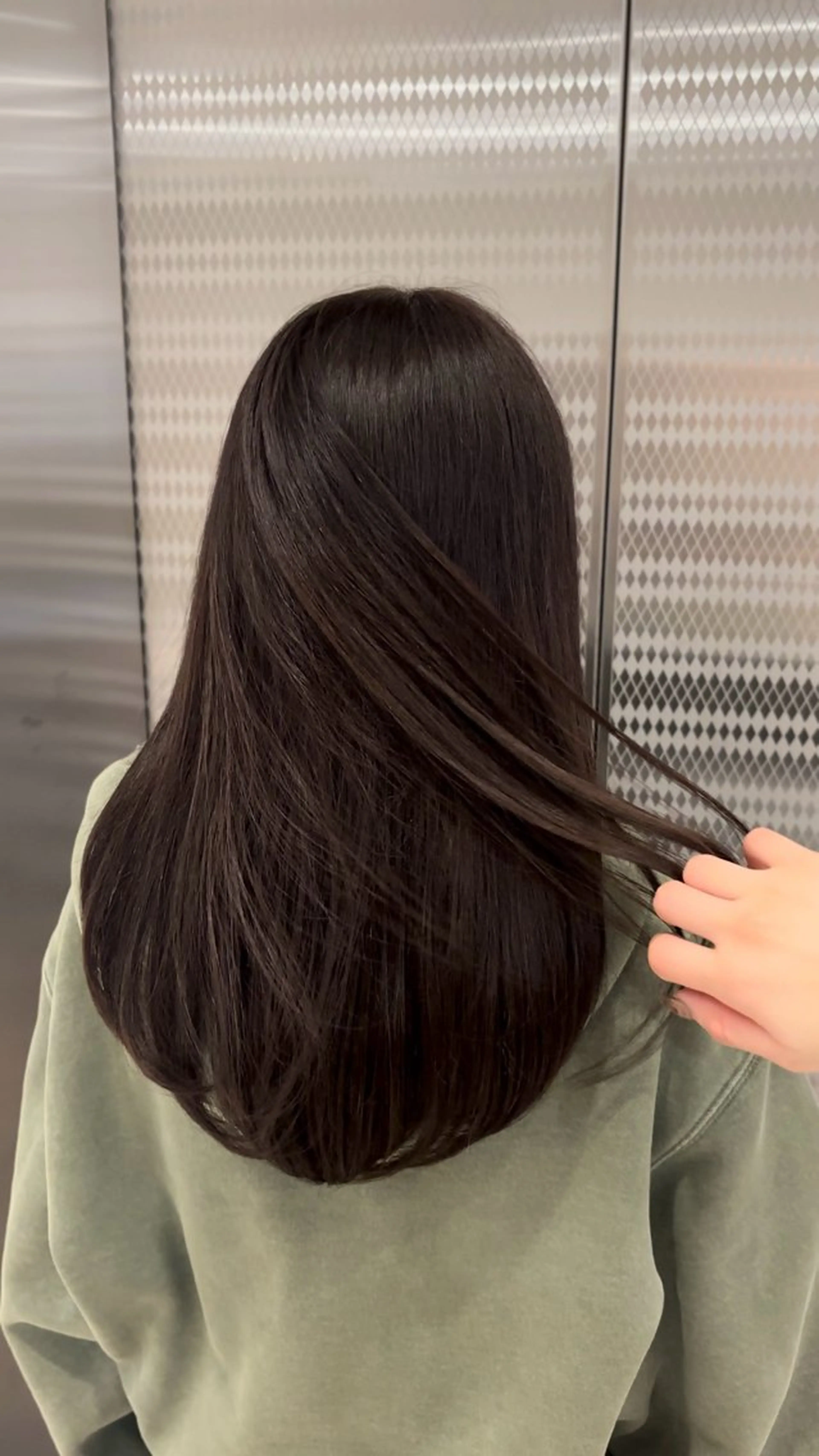 セミロング カラー カット ヘアカラー トリートメント CHAINON×FeM#所属・名駅/sHiHo/透 明感カラー✨🎀/のヘアスタイル