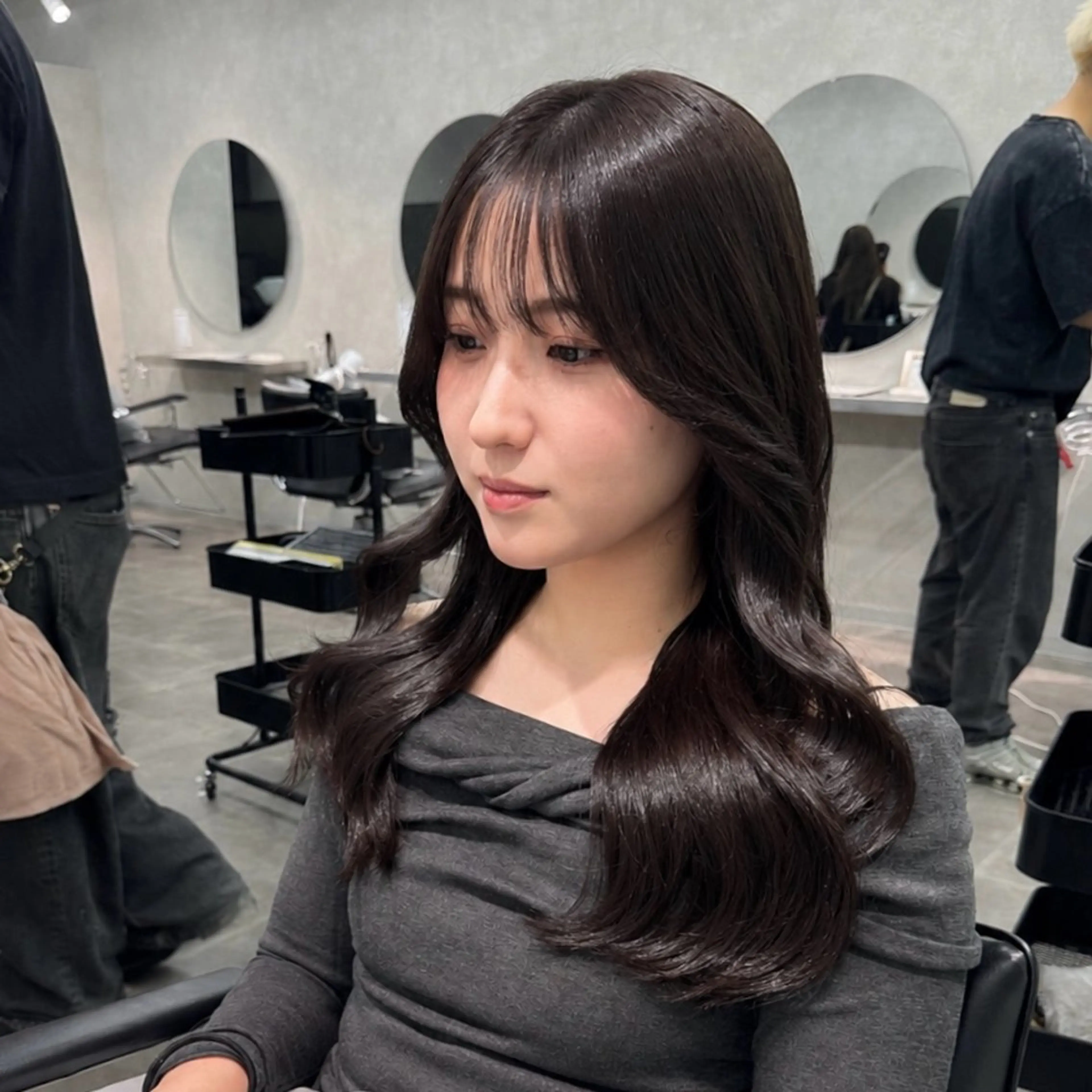 ロング カット ヘアカラー 韓国特化🇰🇷千葉 /レイヤーカット竜生のヘアスタイル