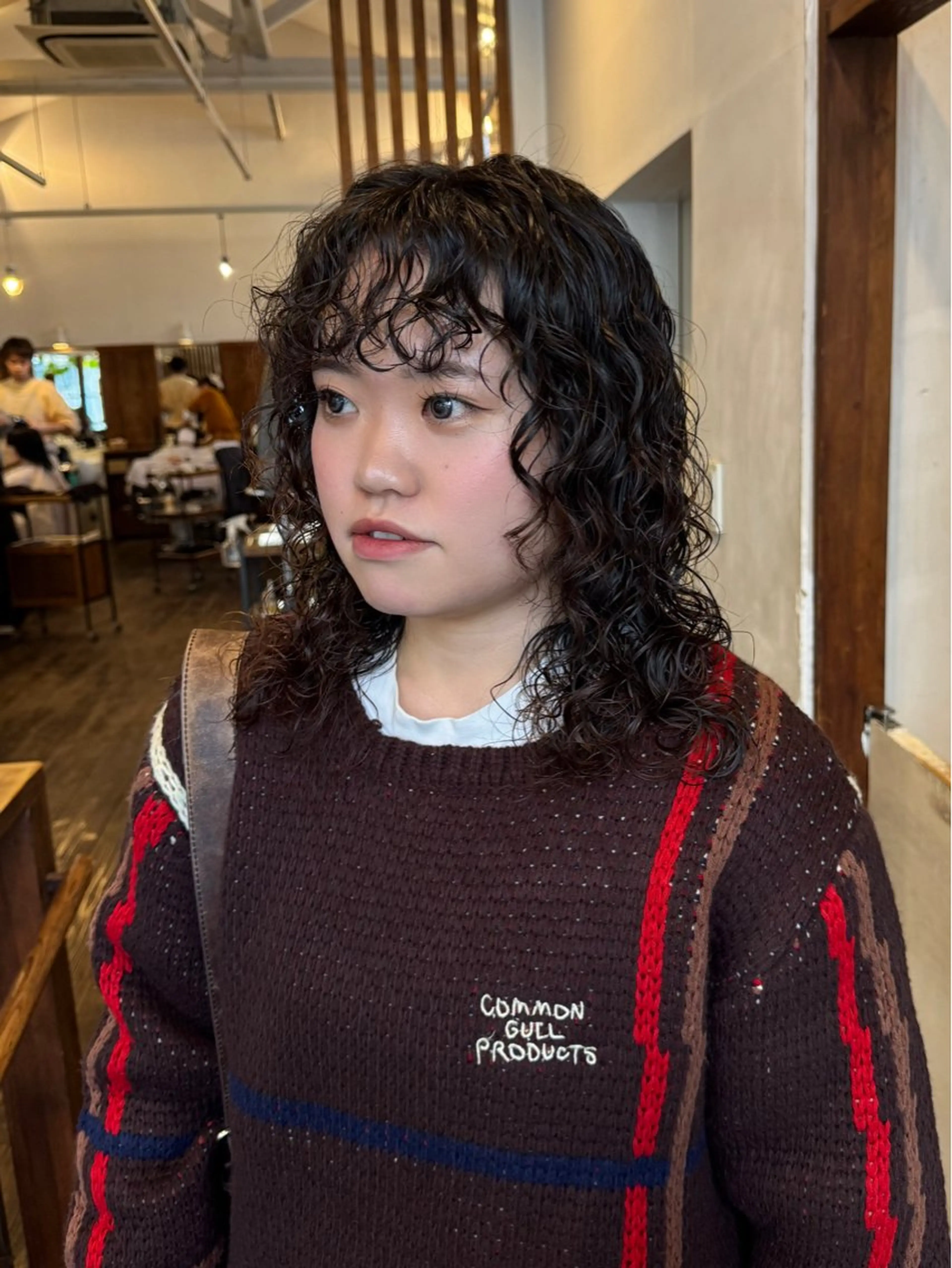 セミロング パーマ カット パーマ MOK大阪梅田店 Asahiのヘアスタイル