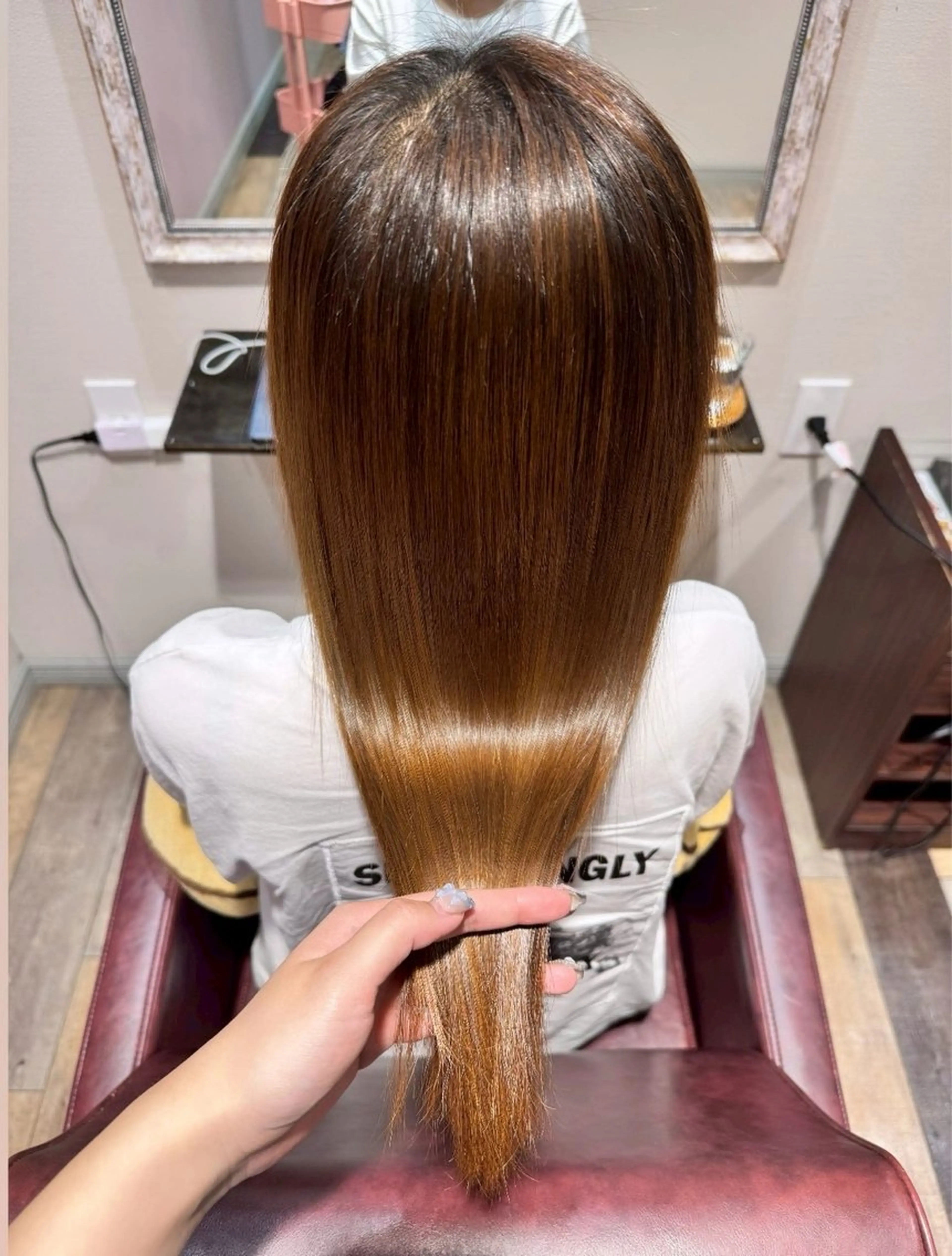 ロング カラー カット ヘアカラー トリートメント ブリーチなし艶カラー /いくののヘアスタイル