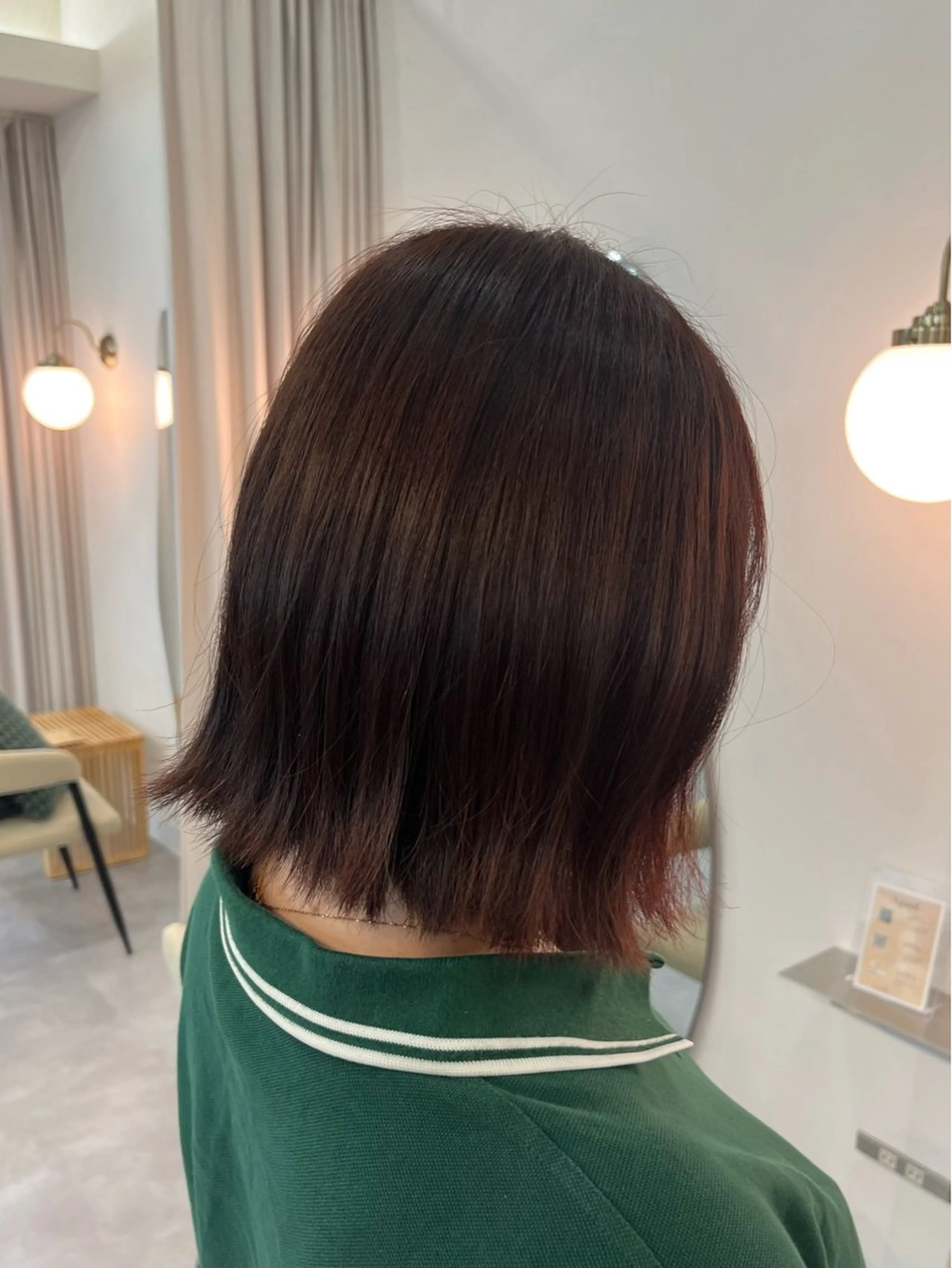 ショート カラー ピンクカラー ヘアカラー トリートメント 駒場 まといのヘアスタイル